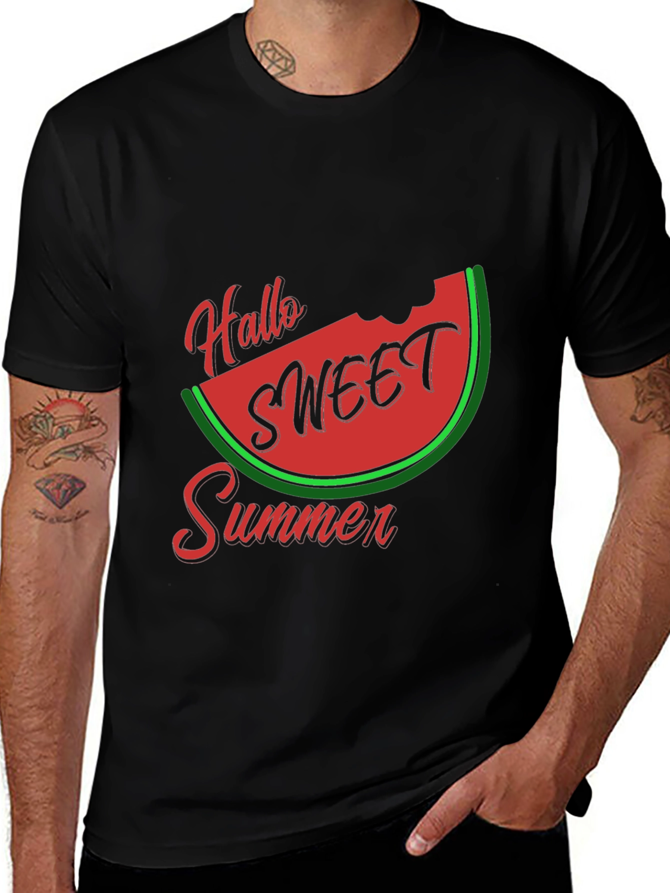 Summer Watermelon Graphic T-Shirt
