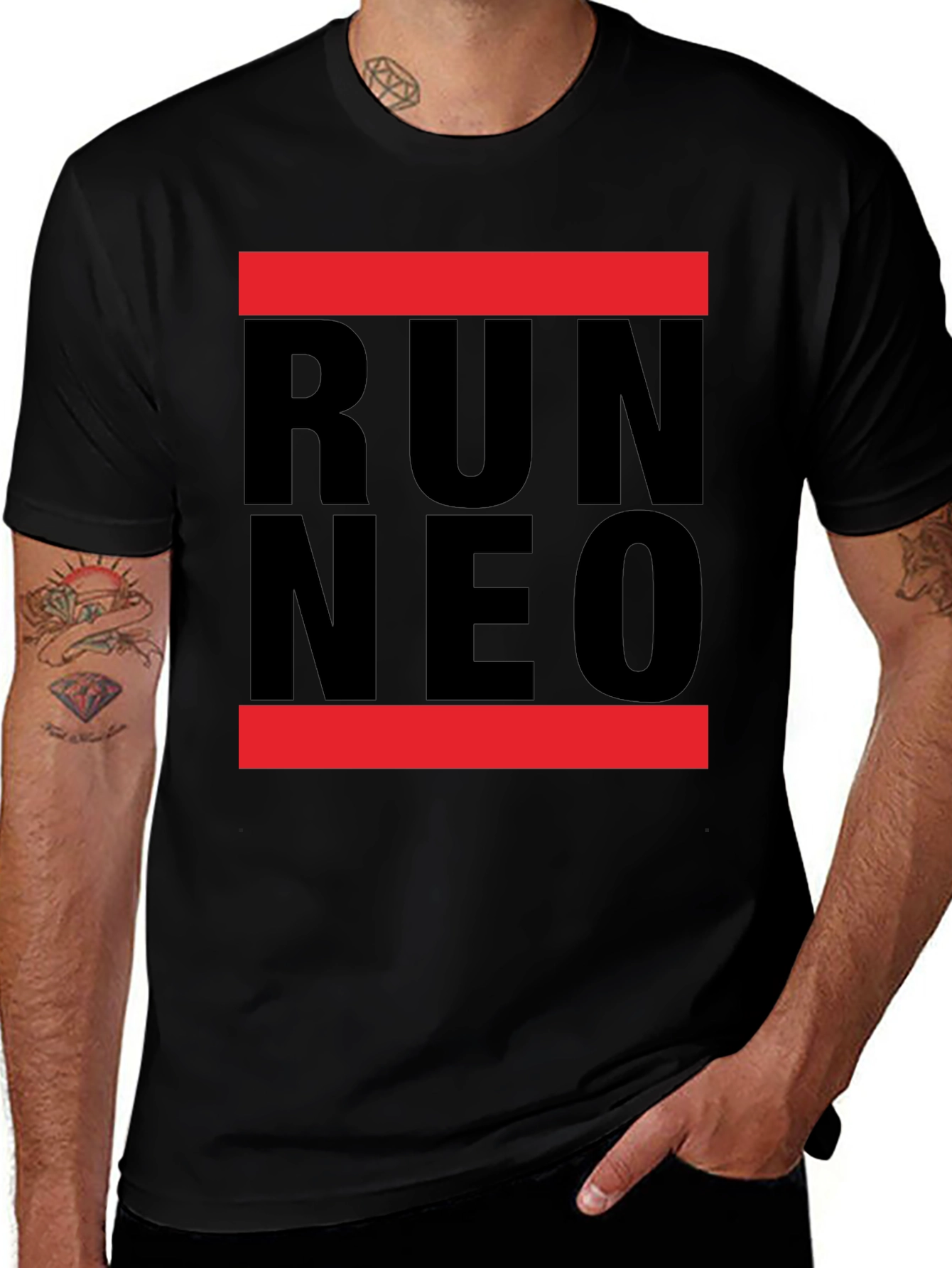 Variant 17 of Run Neo Graphic T-Shirt - Cool Trendy Design