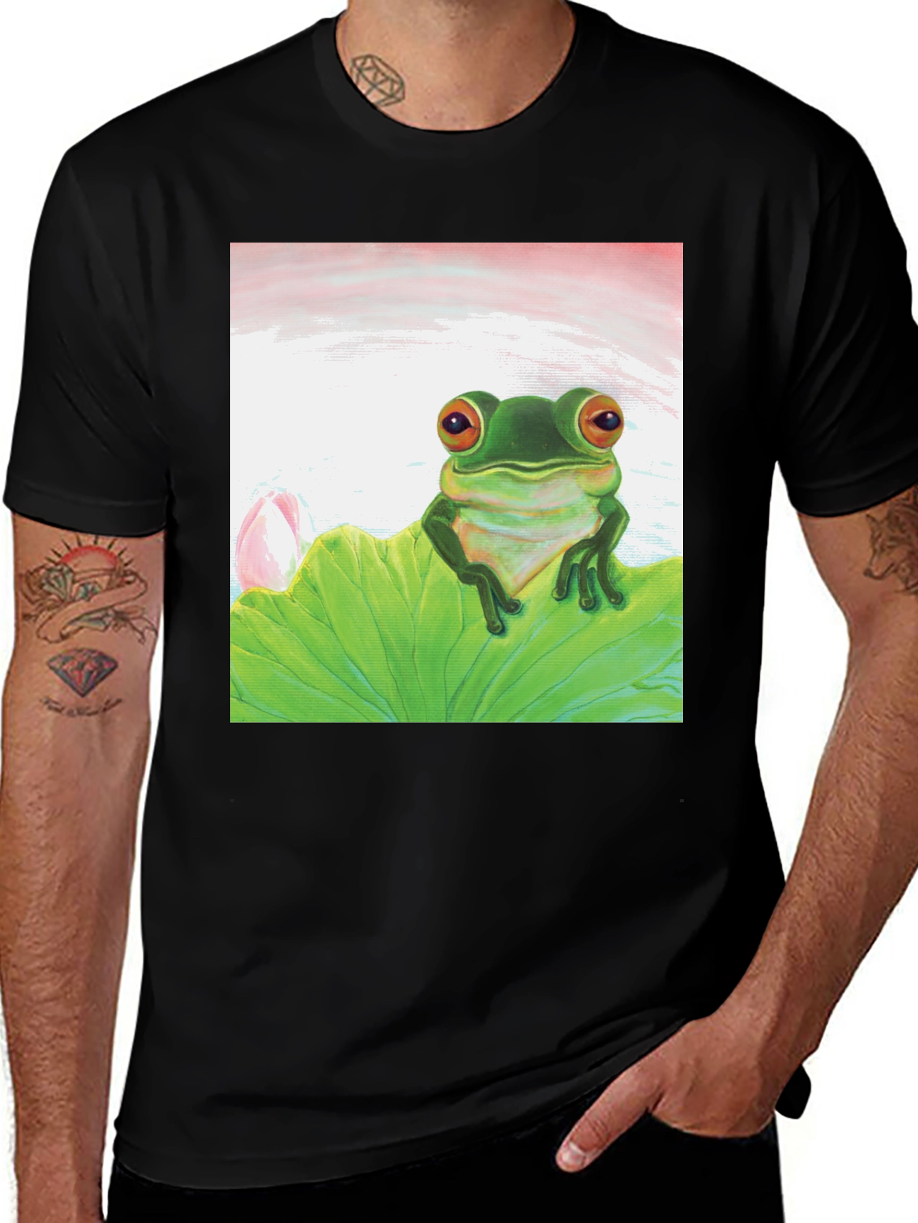 Variant 25 of Frog on Lily Pad Graphic Tee