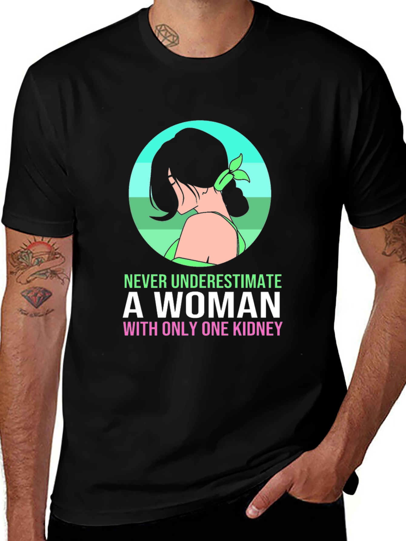 Variant 14 of One Kidney Woman Graphic Tee