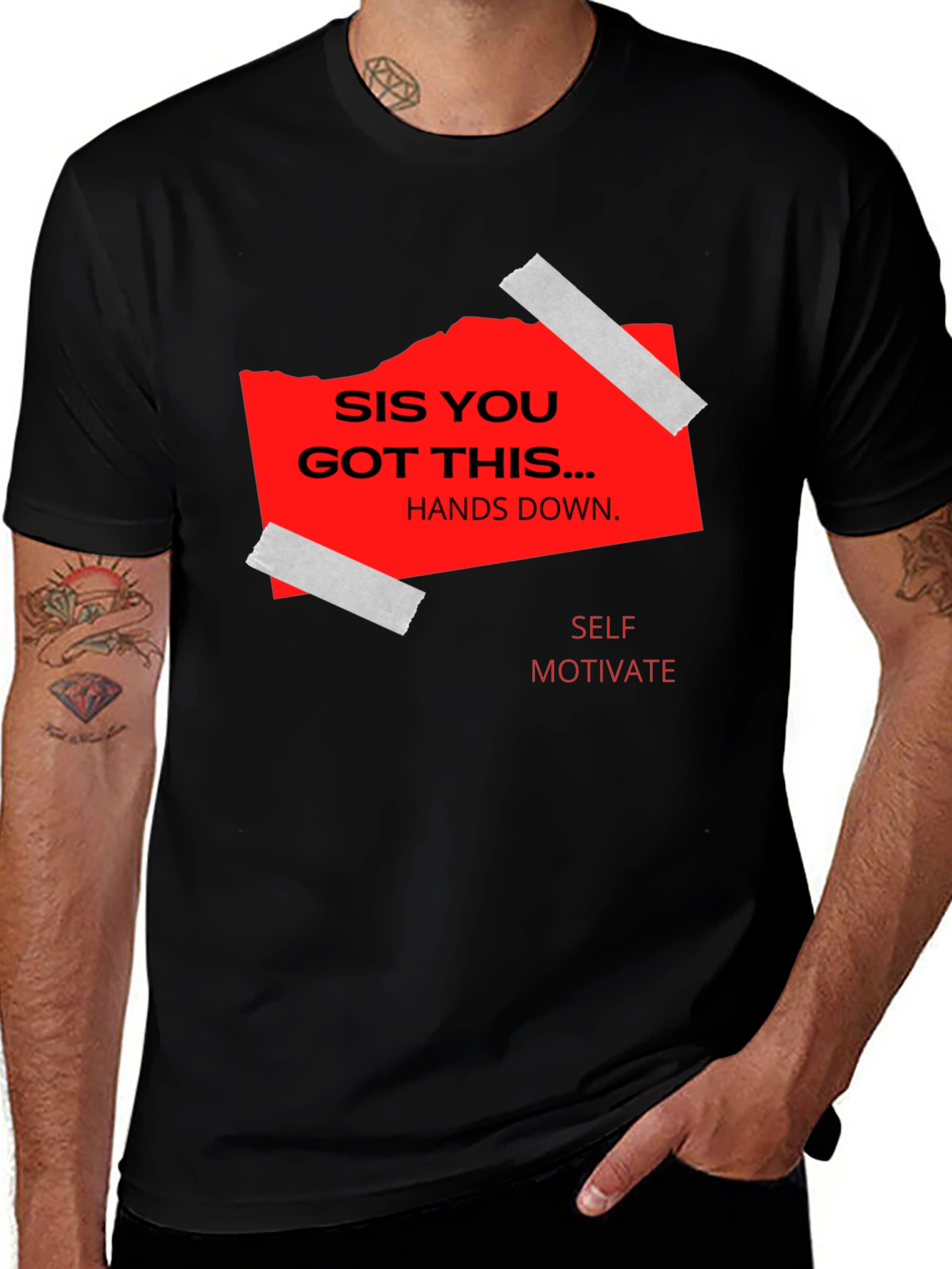 Variant 21 of Sis You Got This Graphic Tee - Black