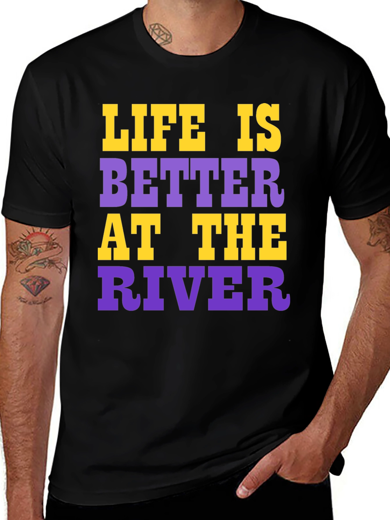 Variant 30 of Life is Better at the River Graphic Tee
