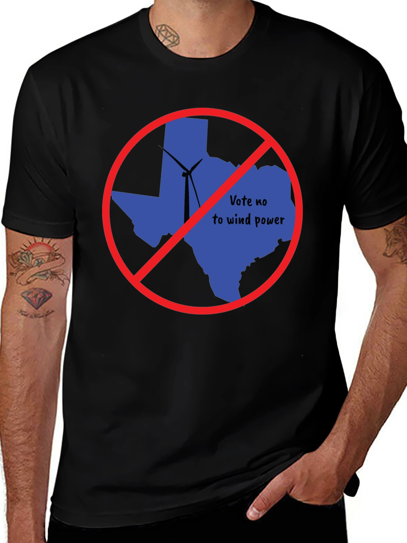 Vote No to Wind Power Texas T-Shirt