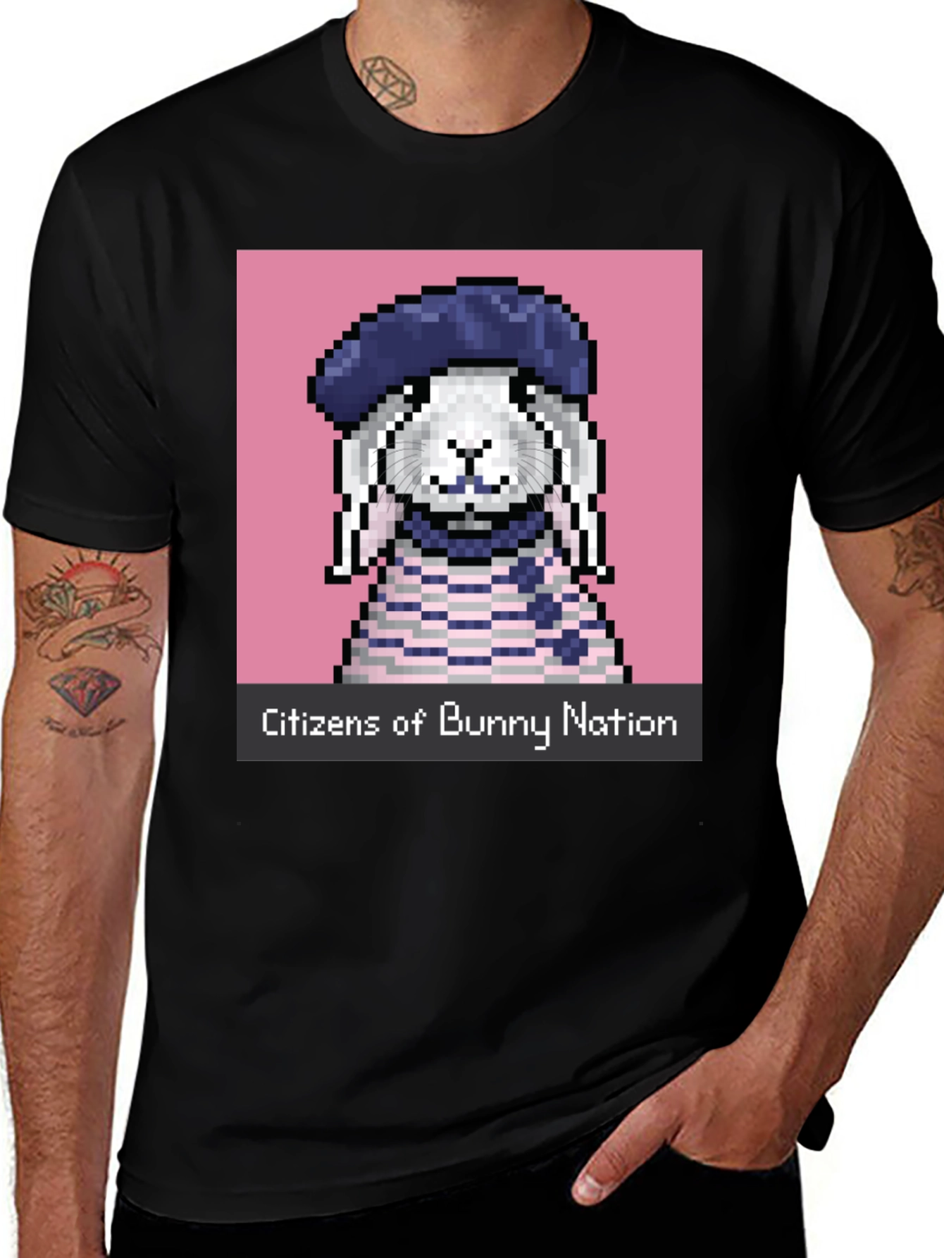 Bunny Nation Pixel Art T-Shirt