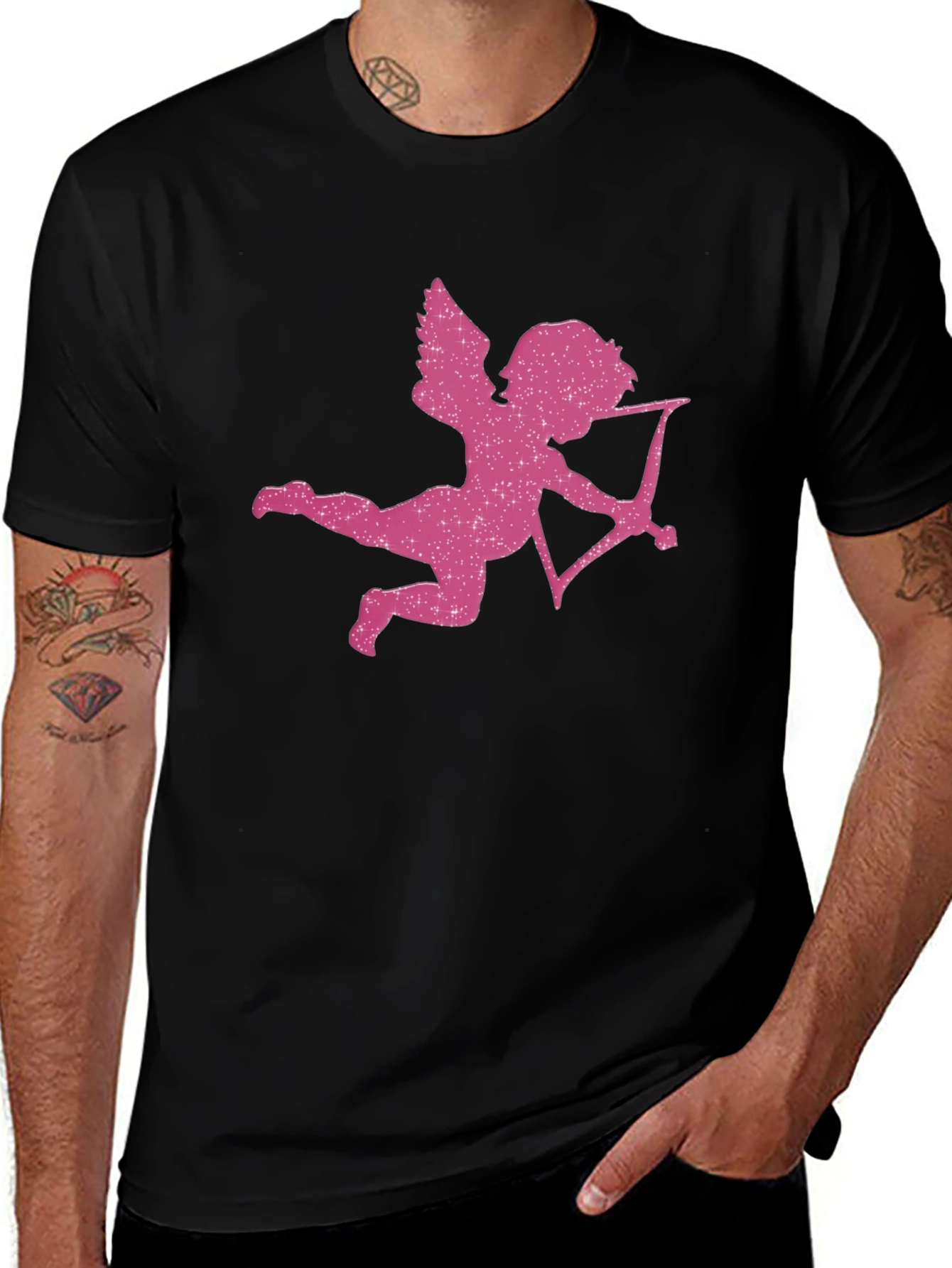Variant 7 of Cupid Graphic T-Shirt - Valentine's Day Tee