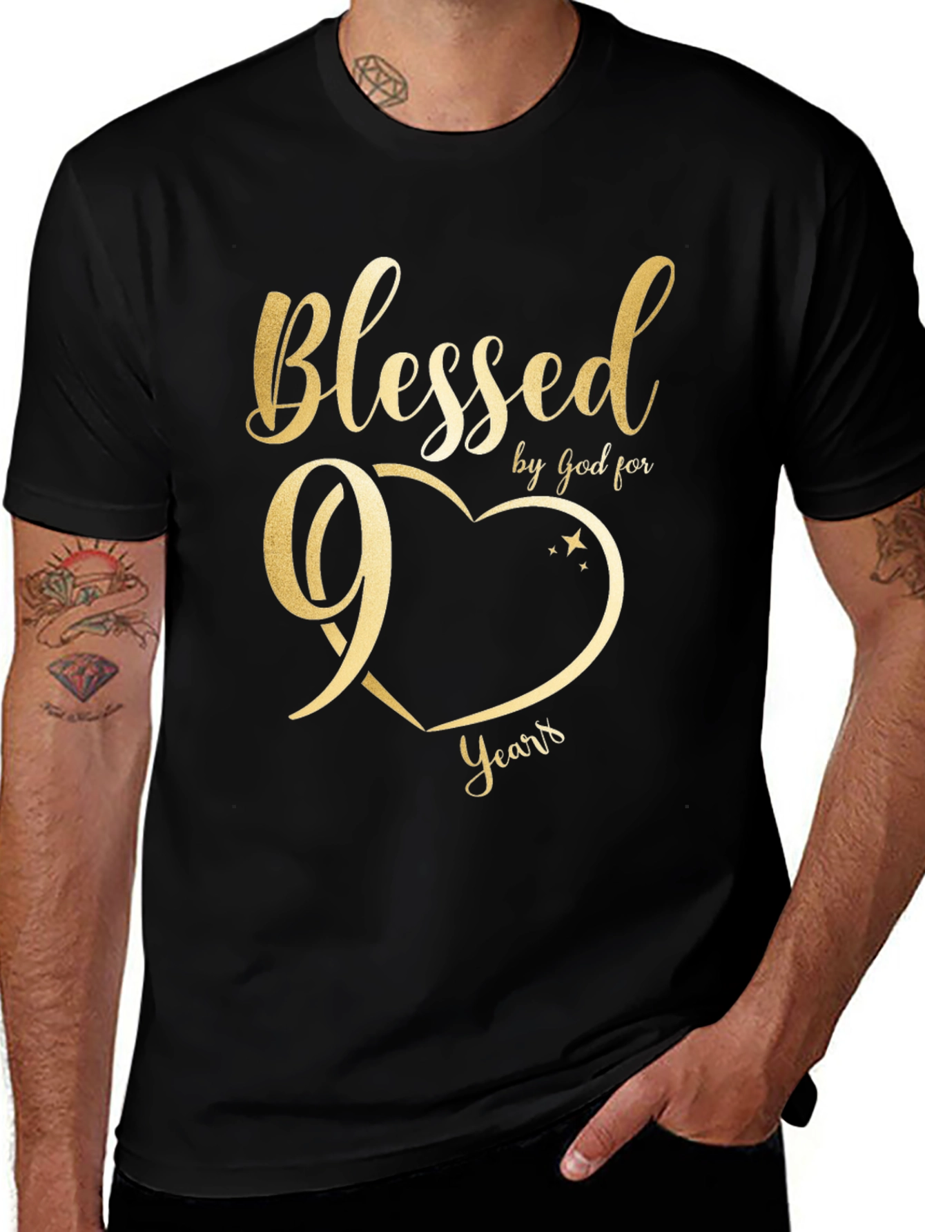 Variant 9 of Blessed 90 Years Birthday T-Shirt