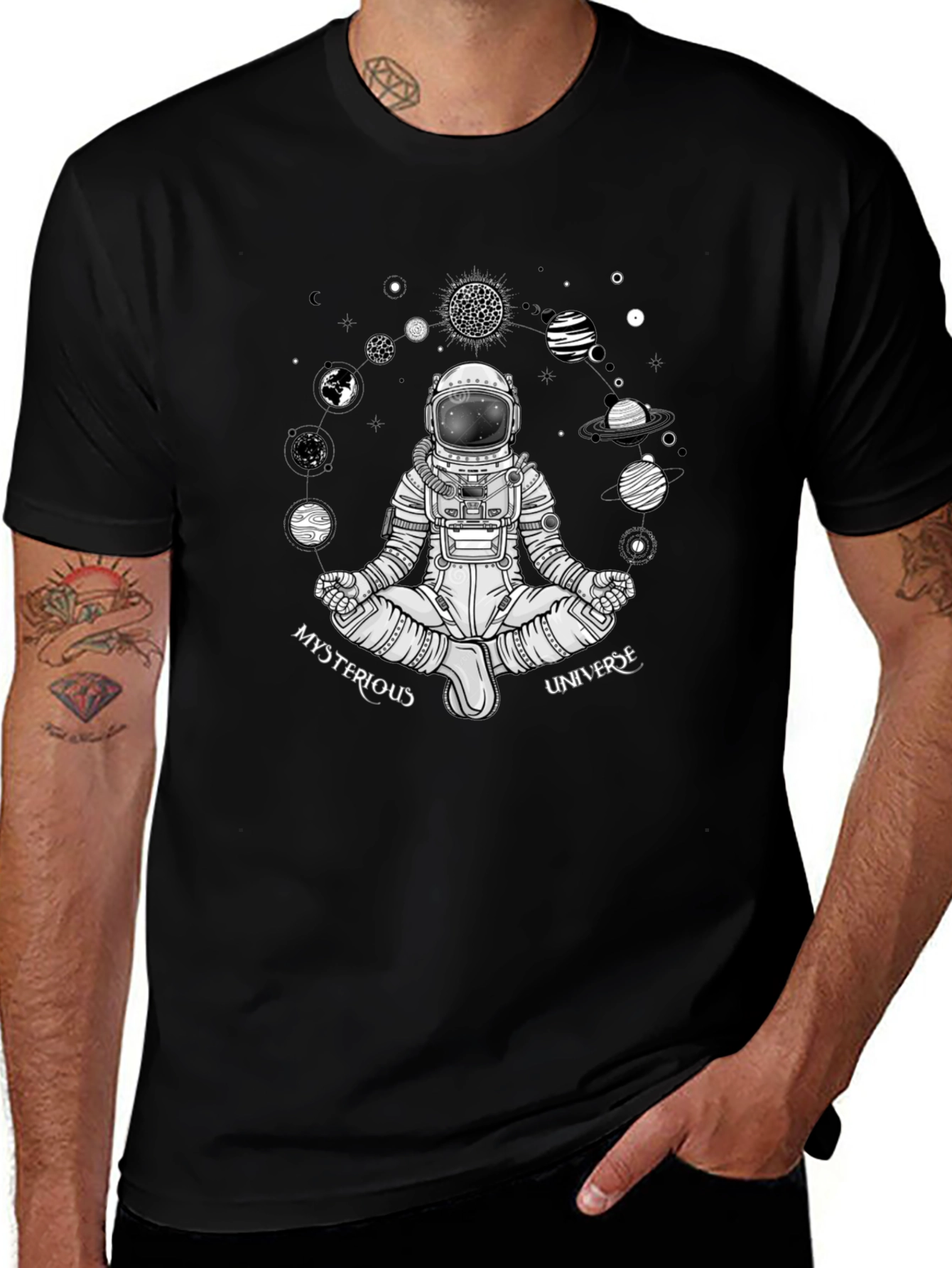 Mysterious Universe Astronaut Graphic Tee