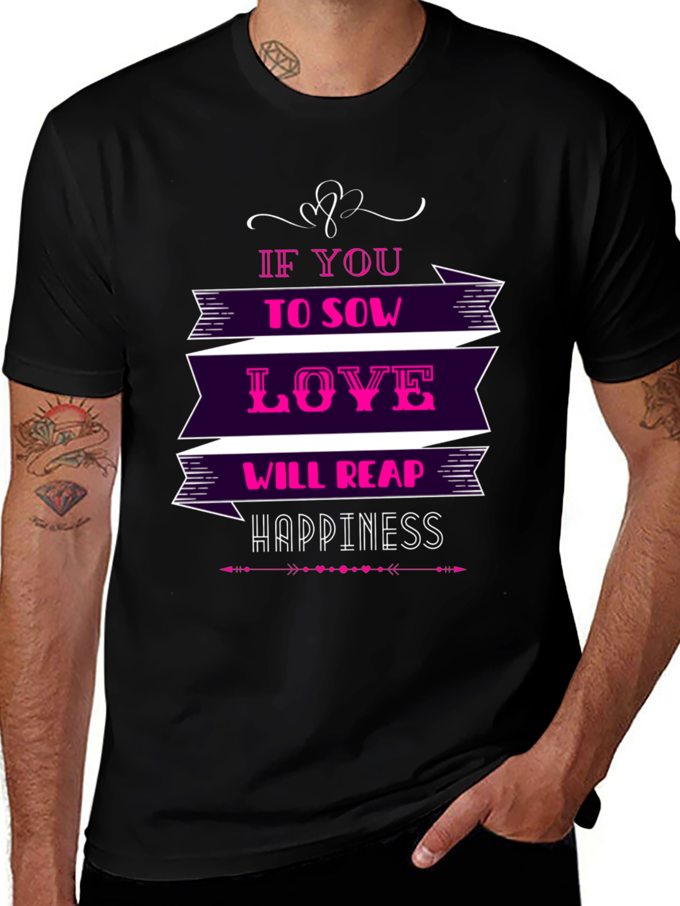 Variant 25 of Love & Happiness Graphic T-Shirt