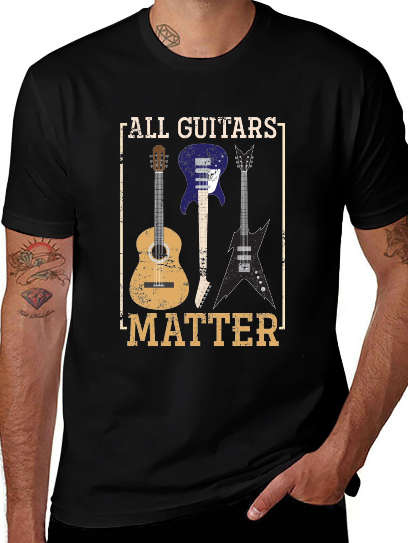 All Guitars Matter T-Shirt - Music Lover Tee