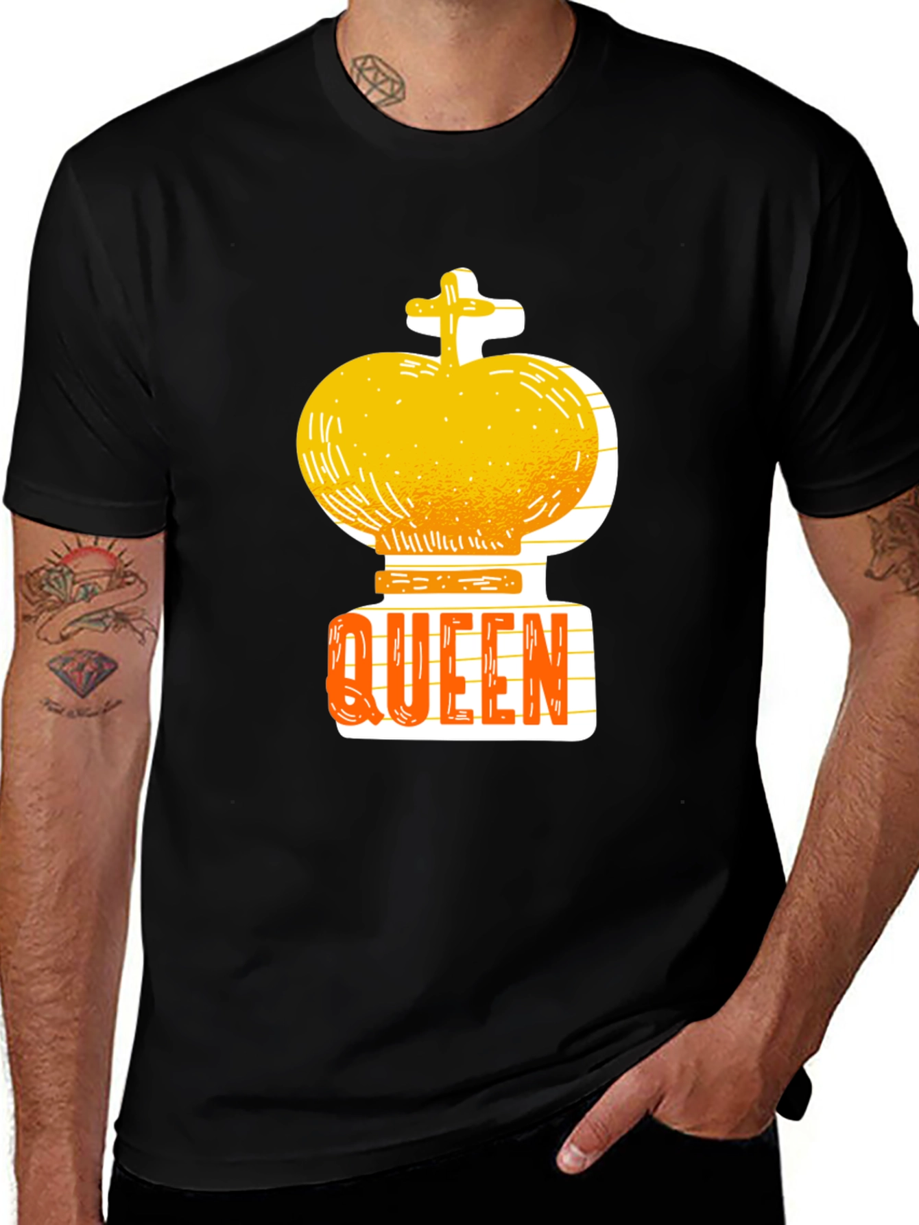 Variant 16 of Queen Chess Piece Graphic Tee