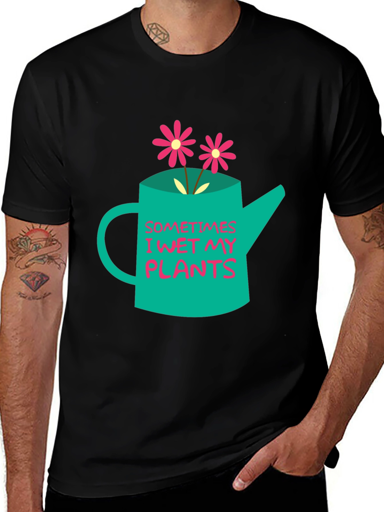 Variant 11 of Funny Gardening T-Shirt - Sometimes I Wet My Plants