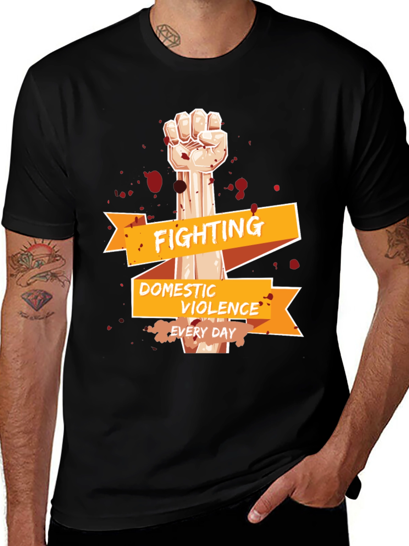 Variant 9 of Fighting Domestic Violence Tee - Every Day