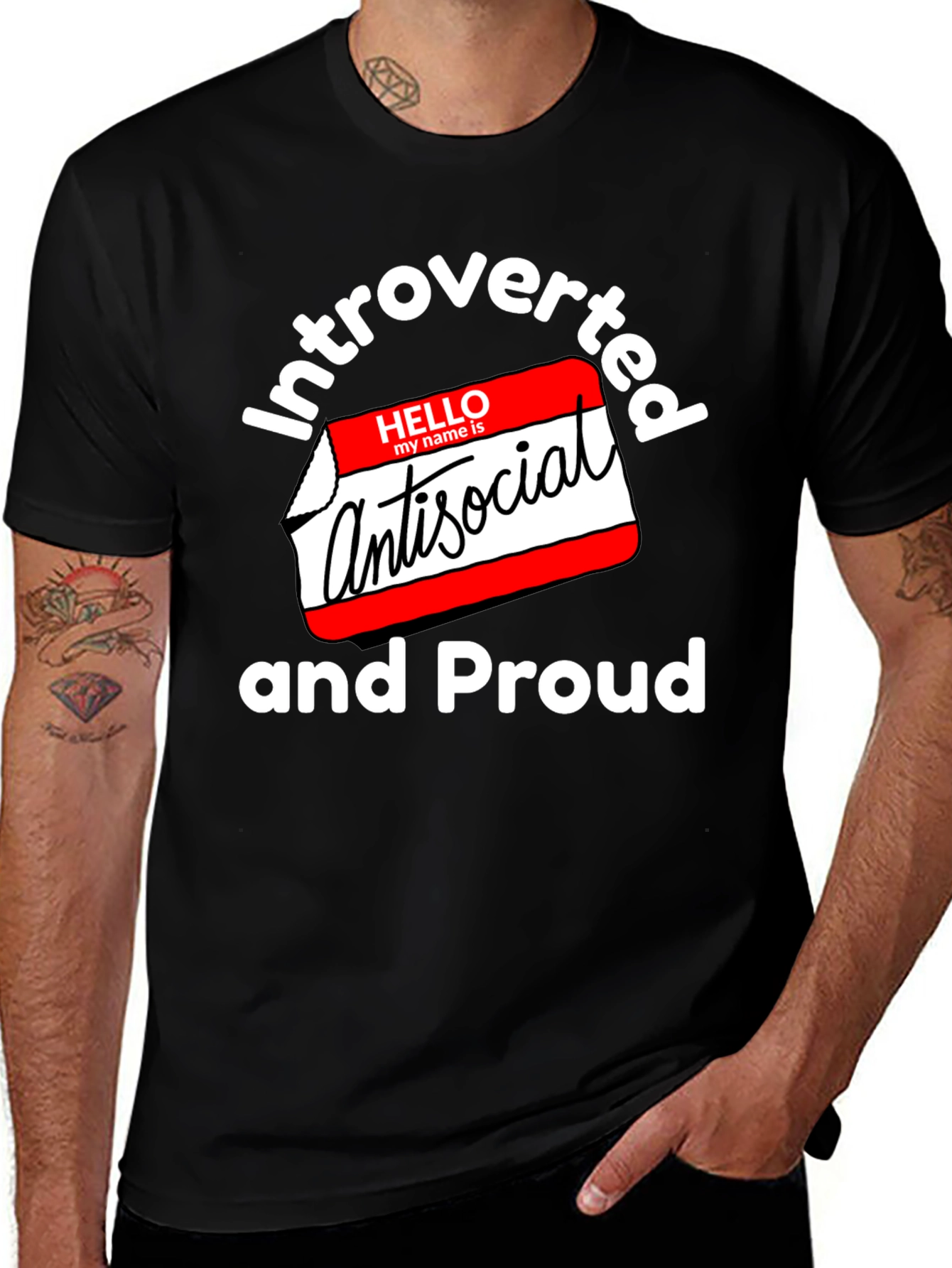 Variant 20 of Introverted, Antisocial & Proud T-Shirt