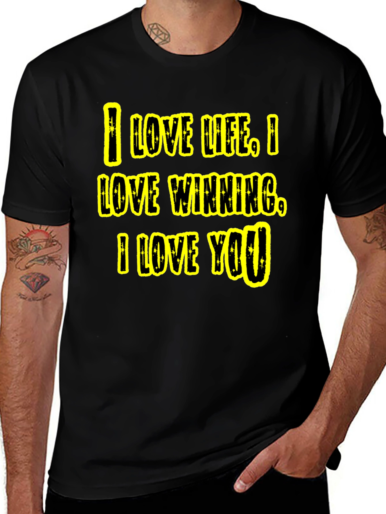 I Love Life T-Shirt - Winning and Love Graphic Tee