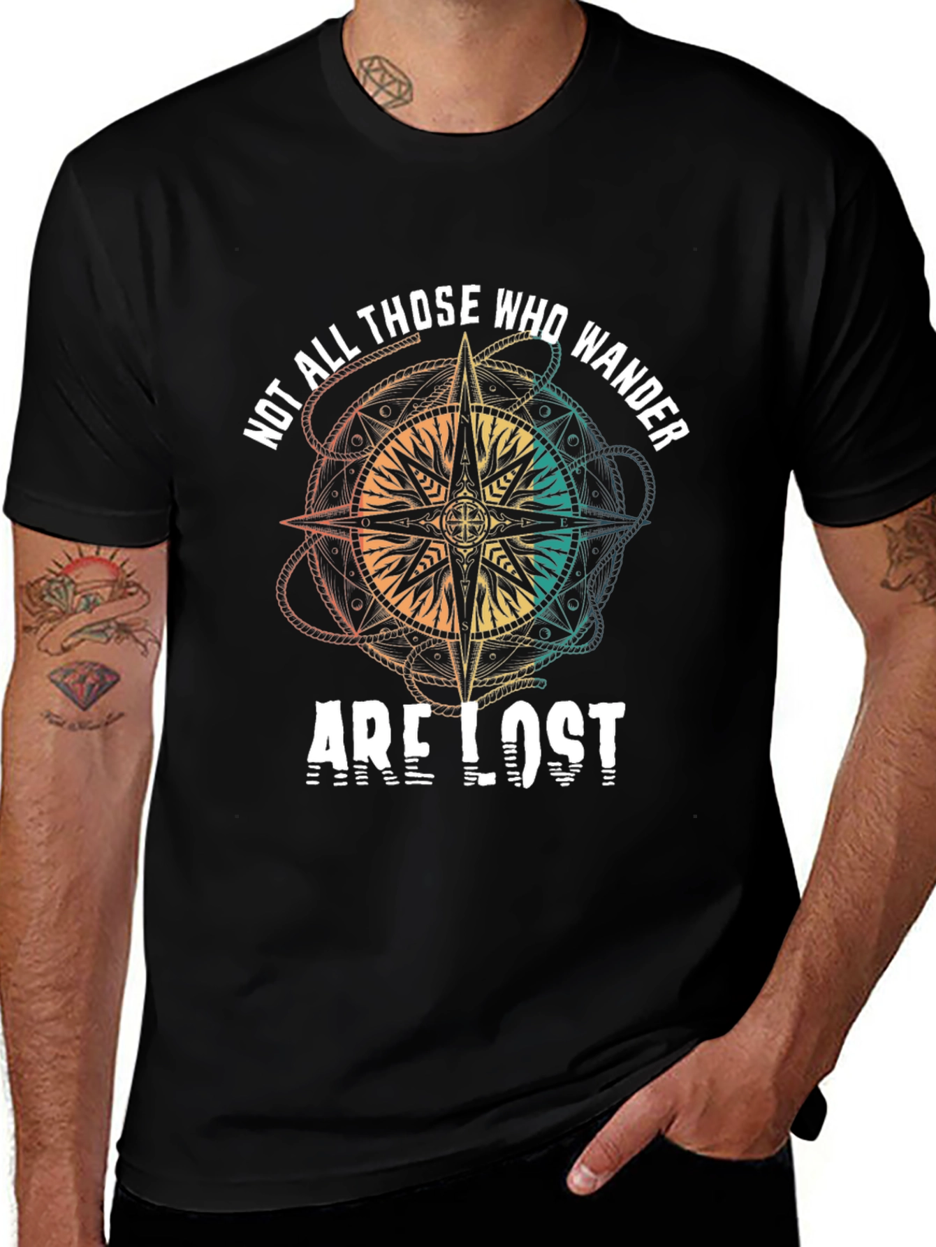 Variant 11 of Wanderlust T-Shirt: Not All Those Who Wander Are Lost