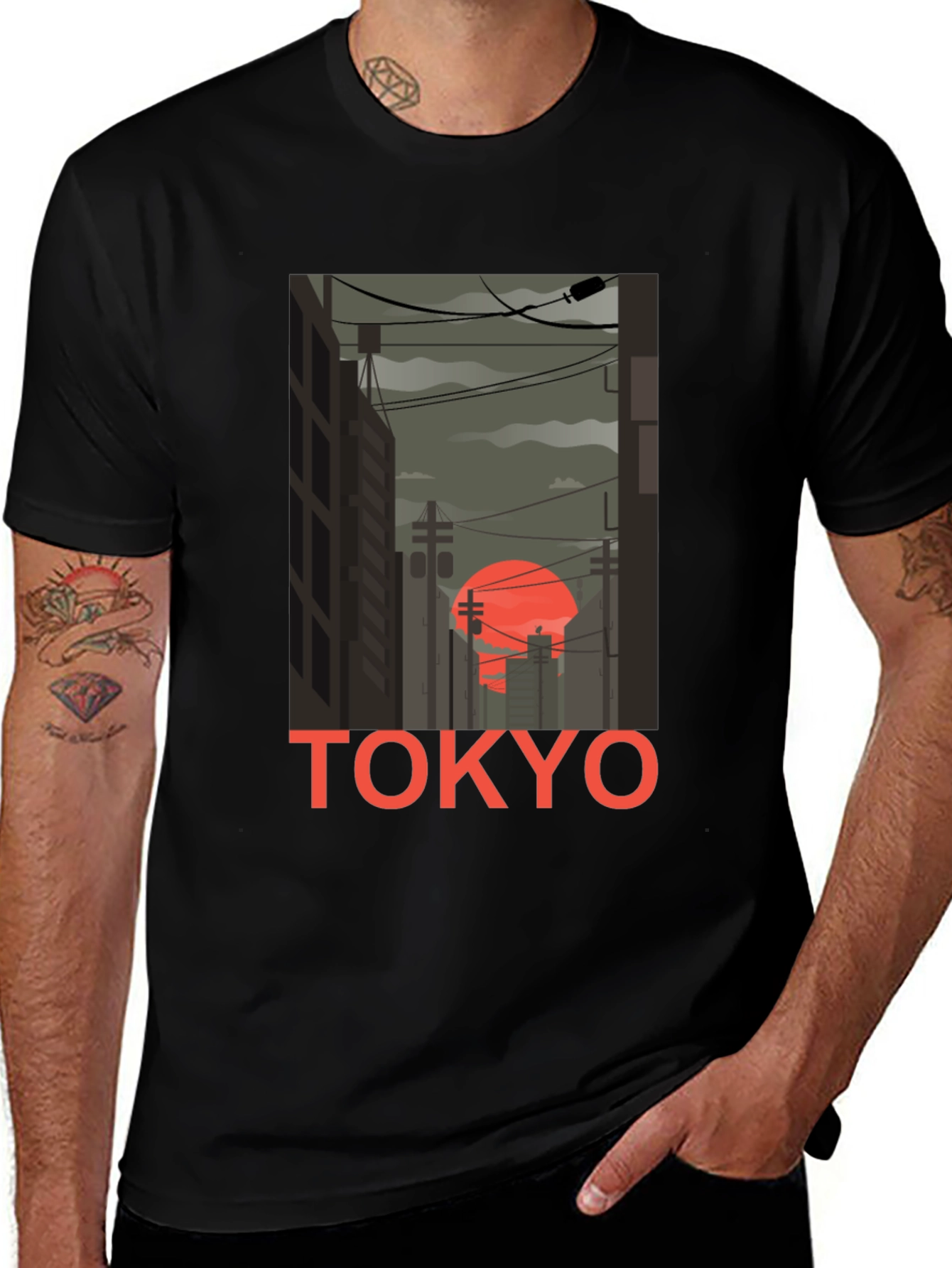 Variant 21 of Tokyo Sunset T-Shirt: Urban Style
