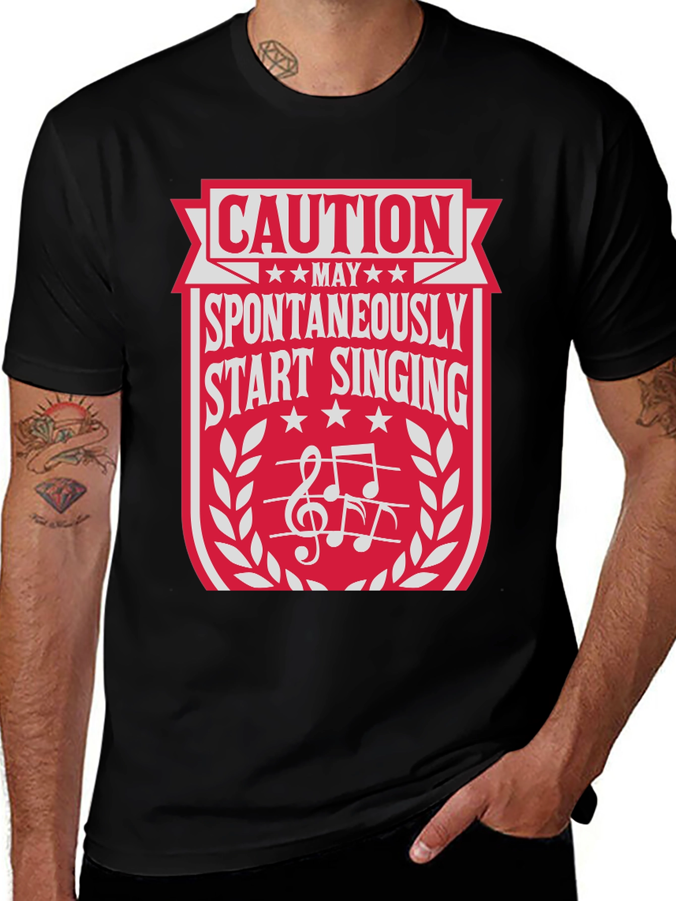 Variant 14 of Caution May Start Singing T-Shirt