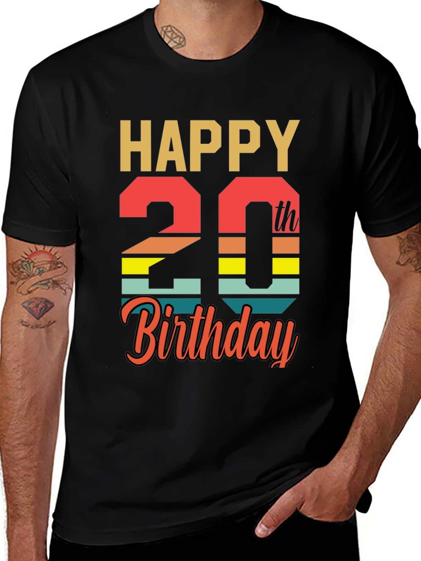 Variant 8 of Happy 20th Birthday T-Shirt