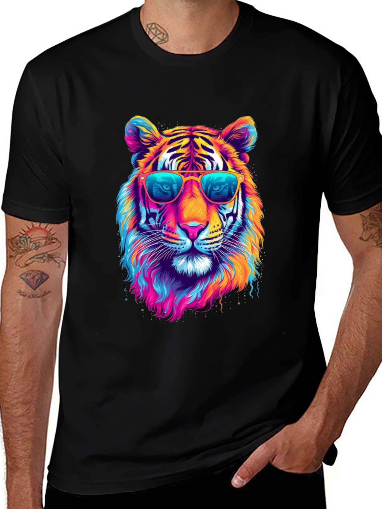 Variant 21 of Cool Tiger Graphic Tee