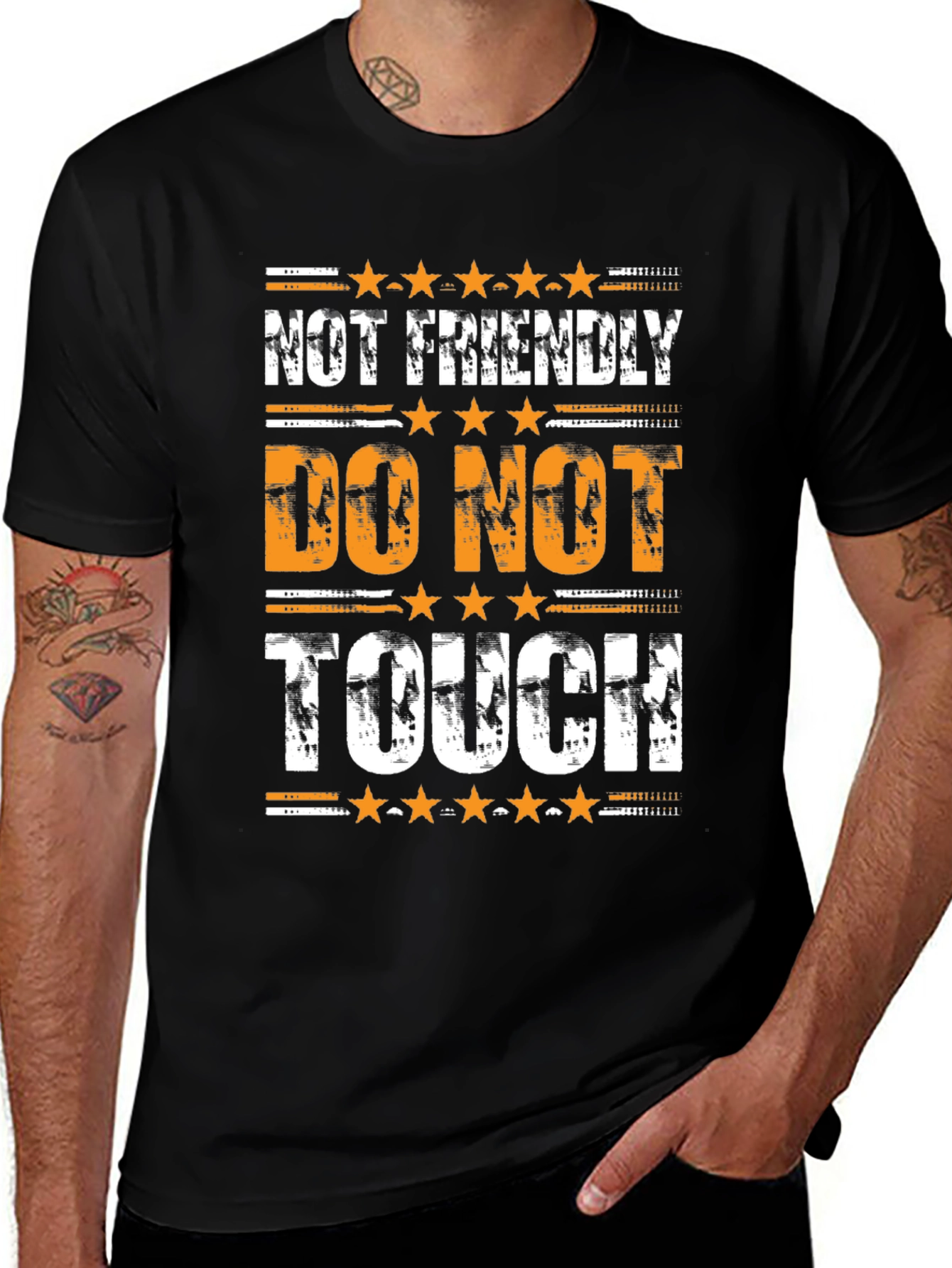 Variant 24 of Not Friendly, Do Not Touch Graphic Tee