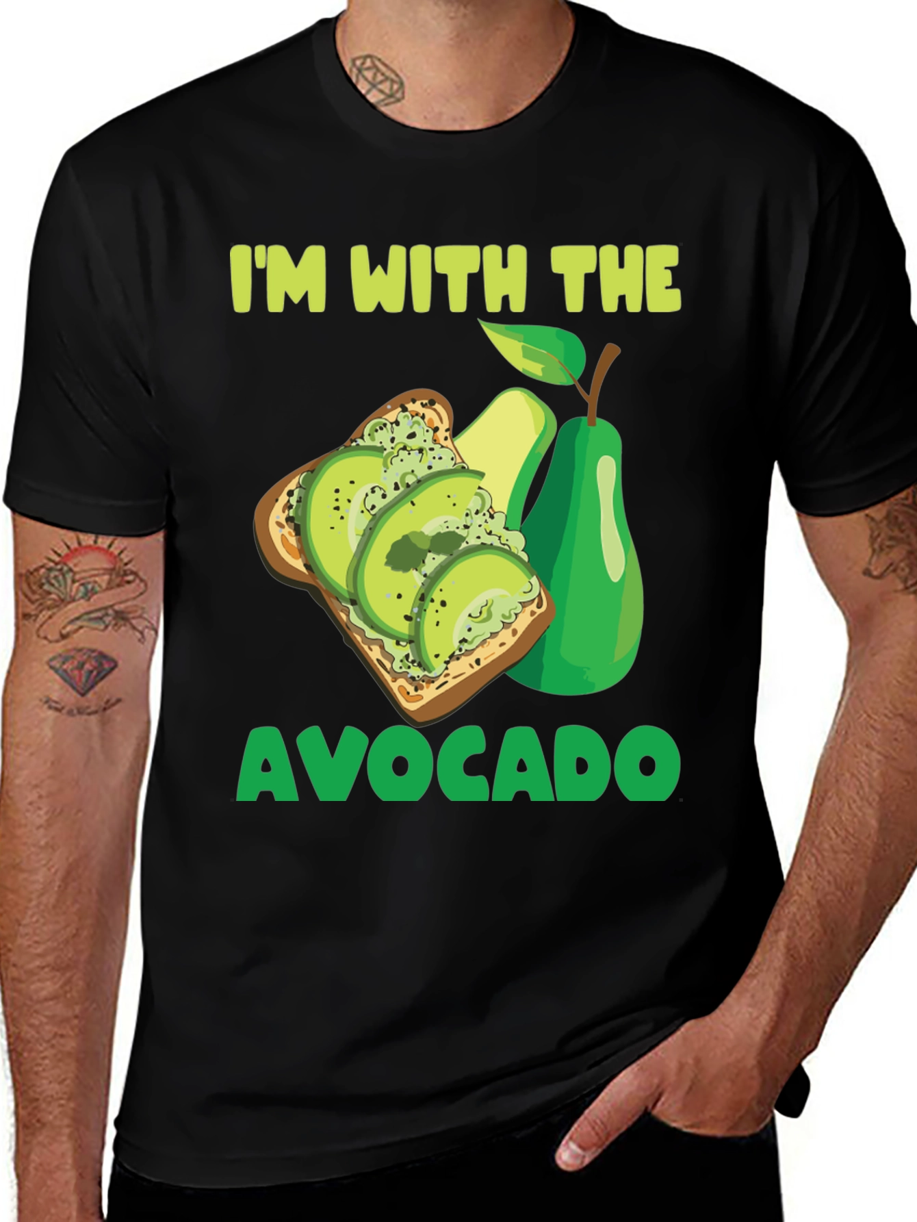 Variant 11 of I'm With The Avocado T-Shirt