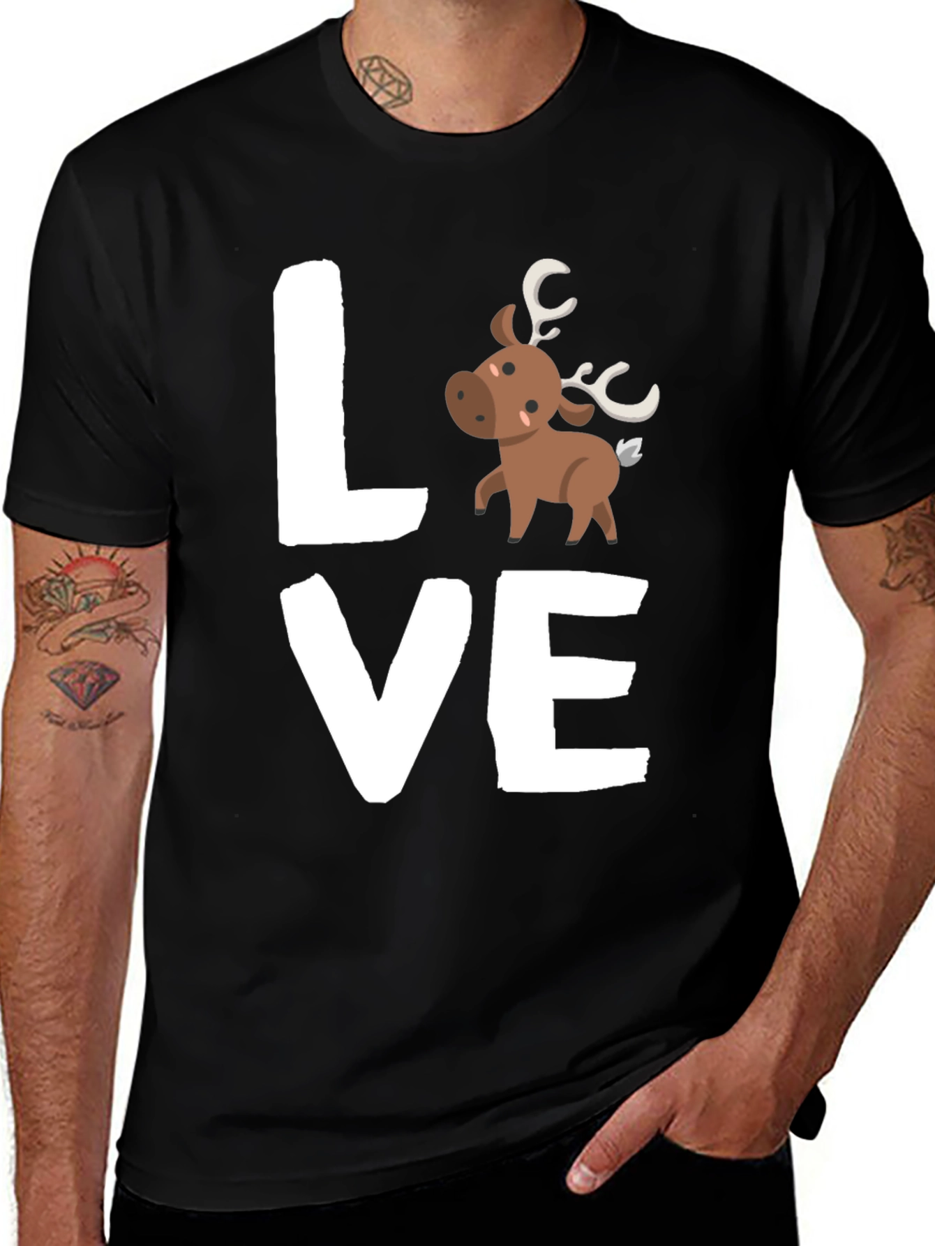 Variant 21 of Love Moose Graphic T-Shirt