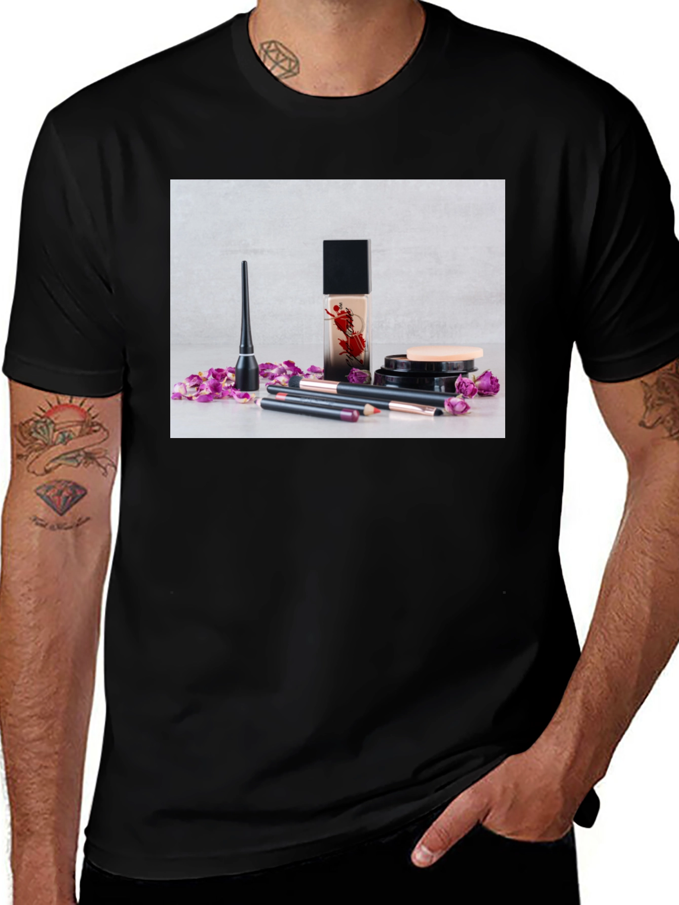 Variant 19 of Makeup & Rose Petal T-Shirt