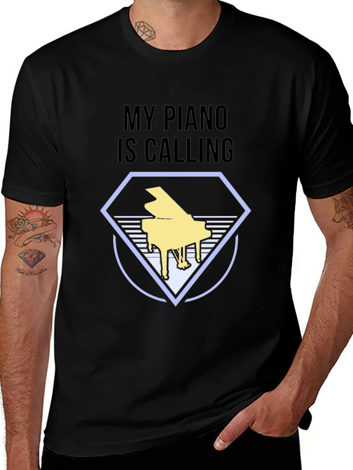Variant 6 of My Piano Is Calling T-Shirt