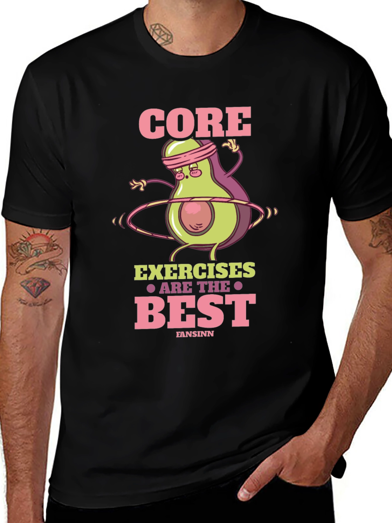 Variant 5 of Core Exercises Avocado T-Shirt