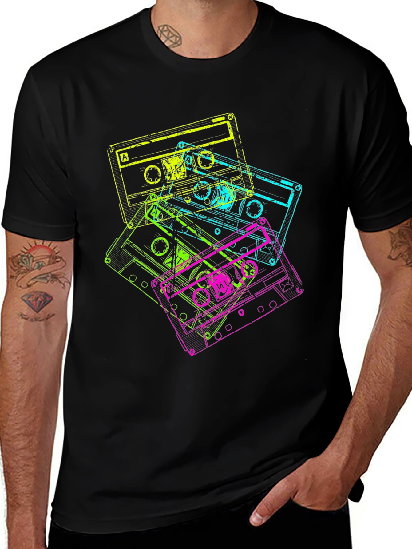 Variant 11 of Retro Cassette Tape T-Shirt - 80s Style Tee