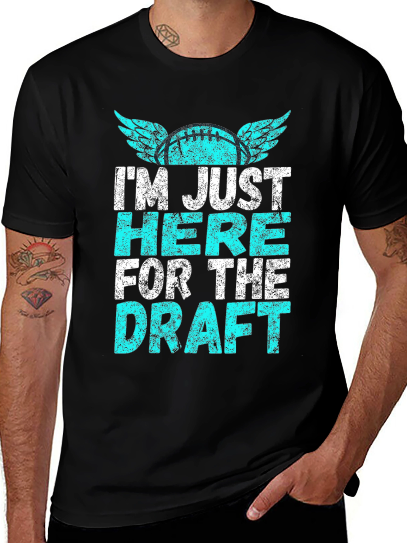 Variant 21 of I'm Just Here for the Draft T-Shirt
