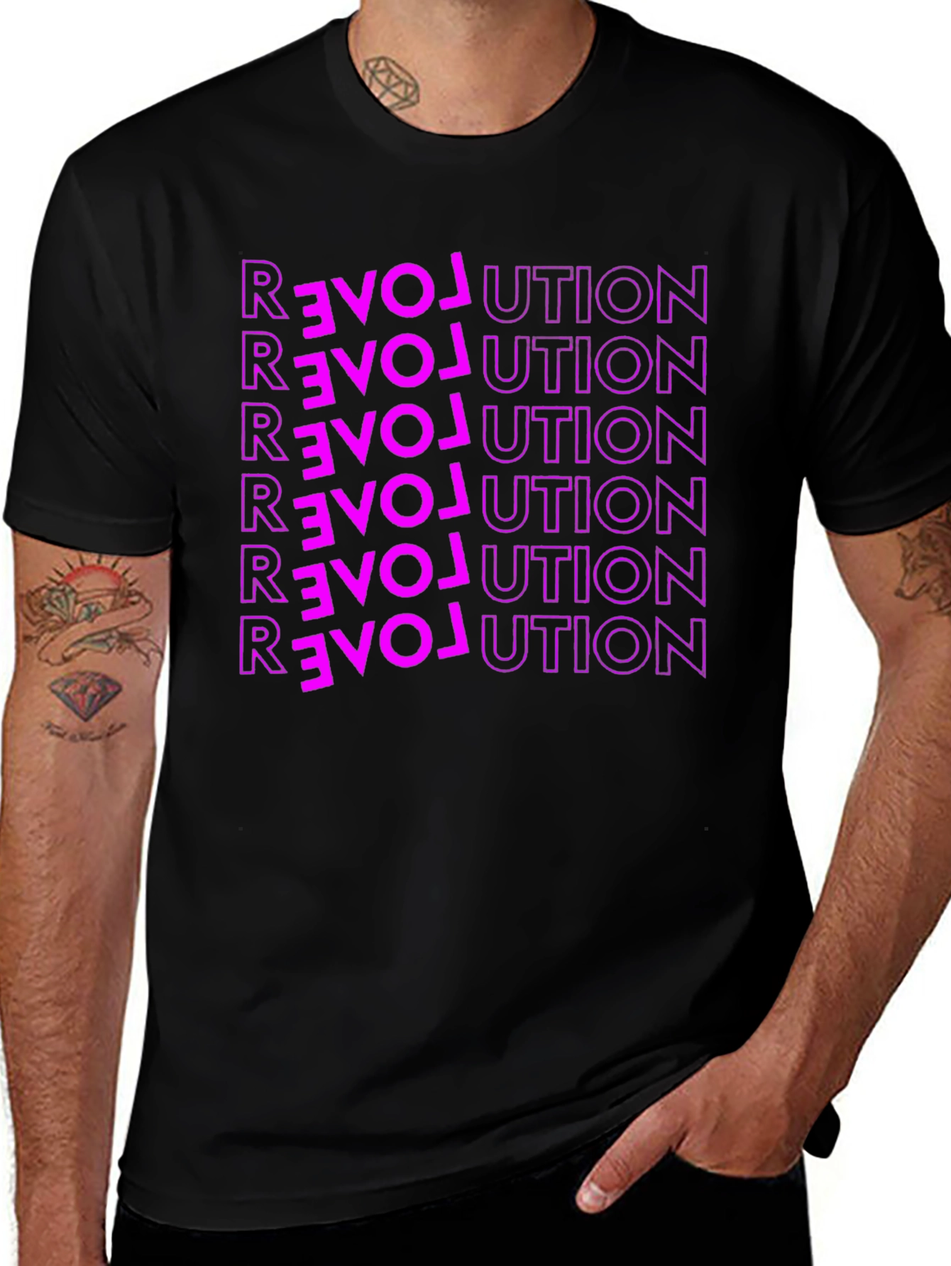 Variant 25 of Love Revolution Graphic Tee - Bold Statement Shirt
