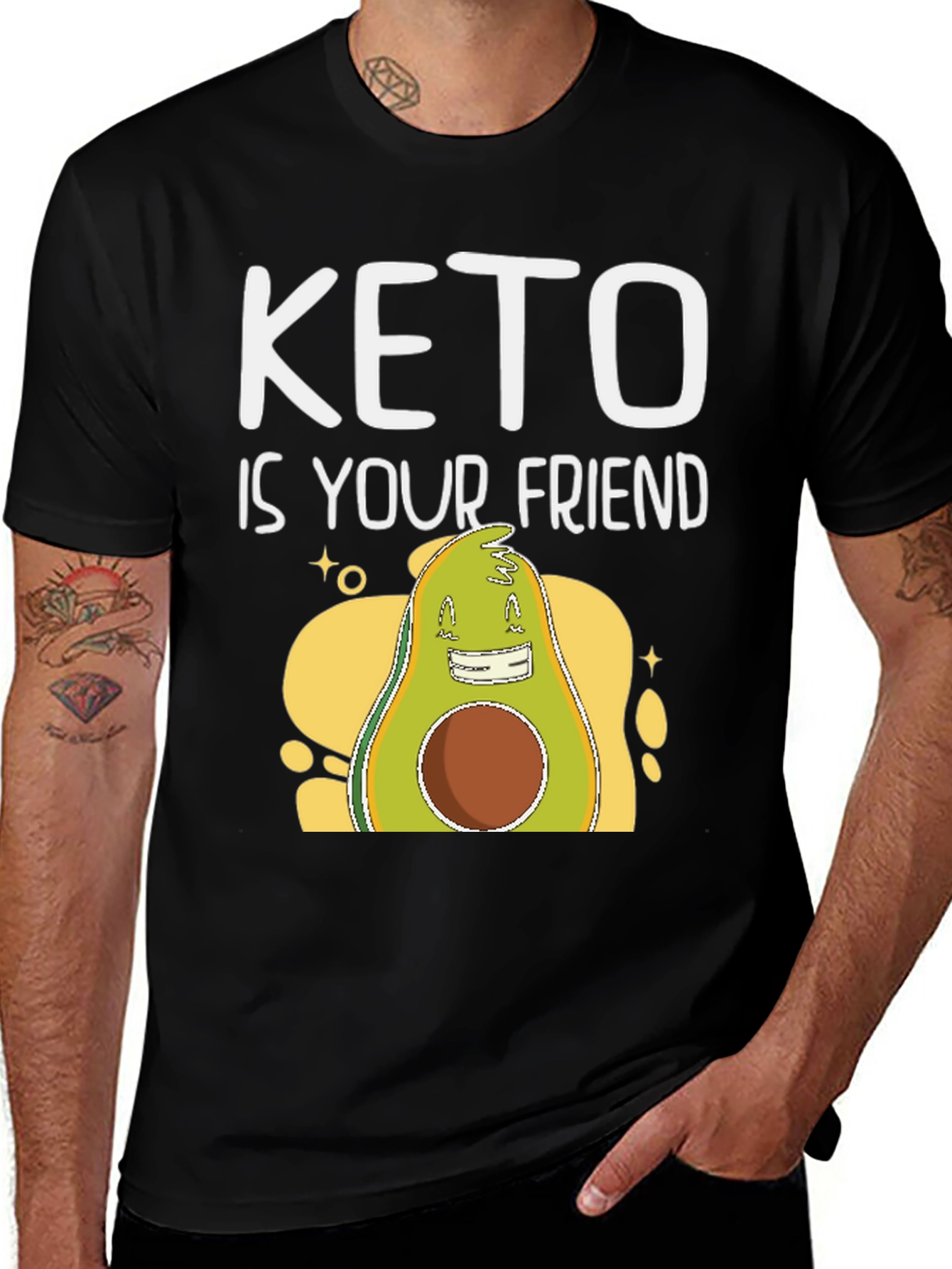 Variant 29 of Keto is Your Friend Graphic Tee