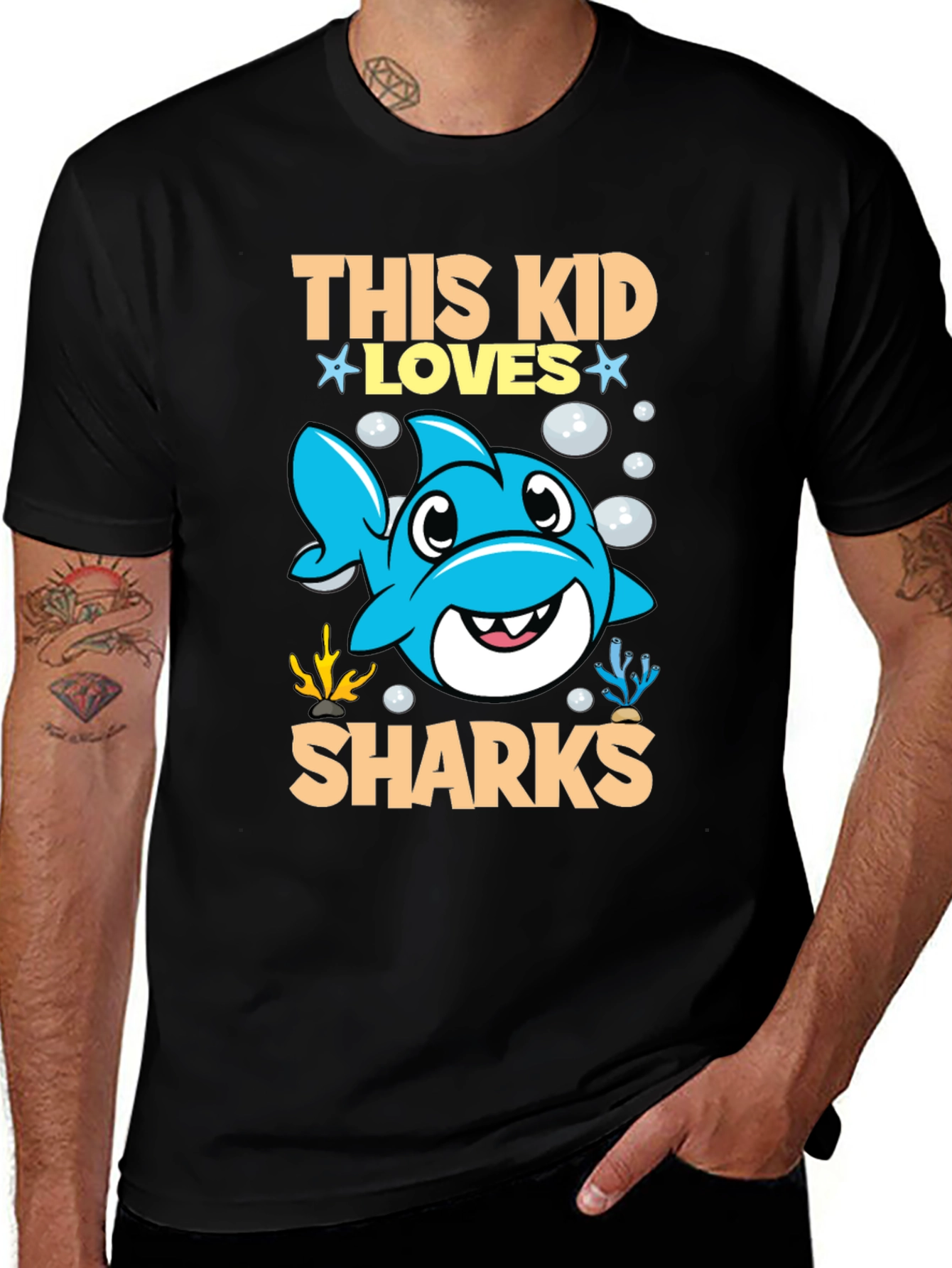 Variant 11 of Cute Shark Kid's Graphic Tee