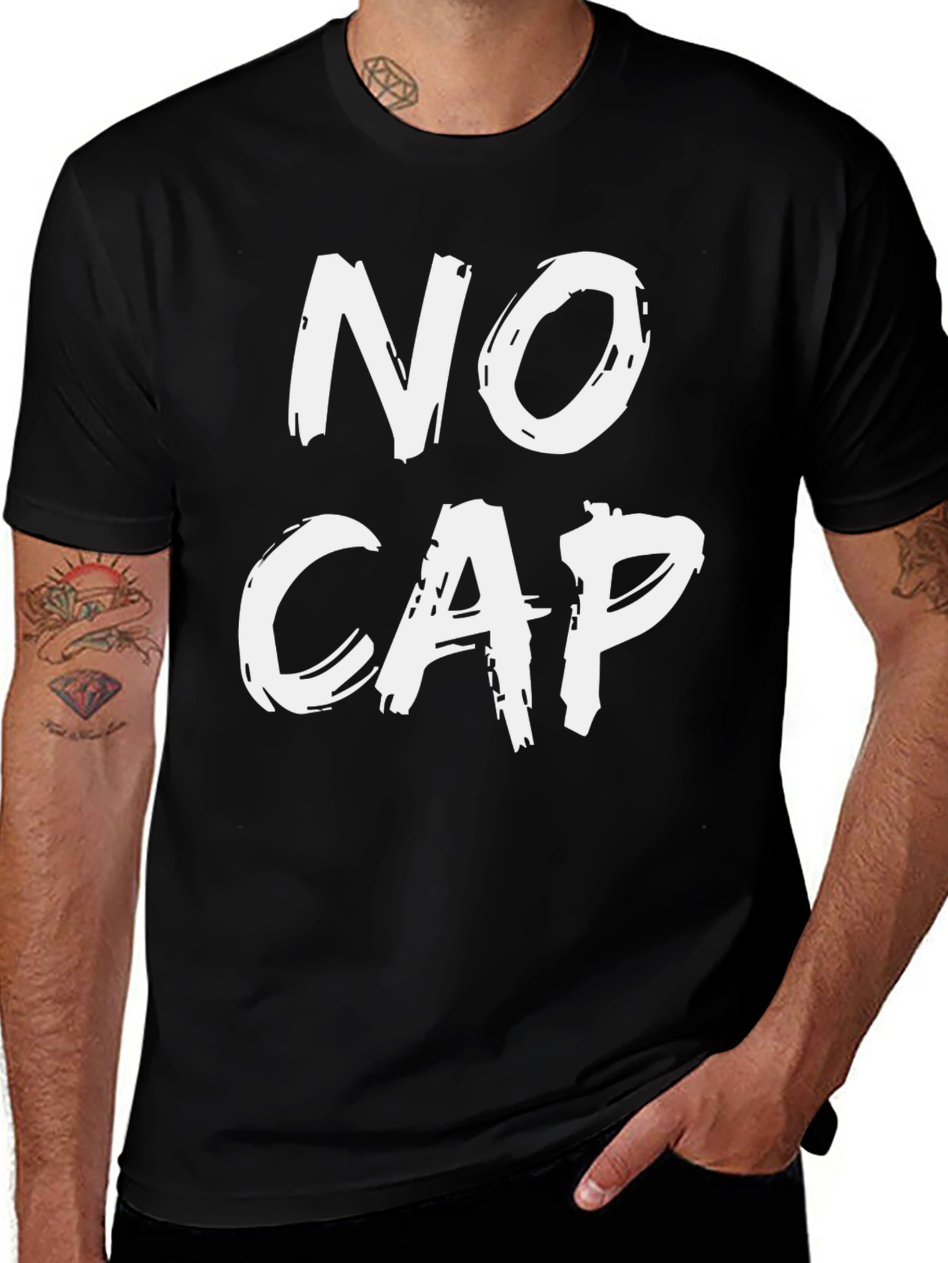 Variant 16 of No Cap Graphic T-Shirt - Stylish Streetwear