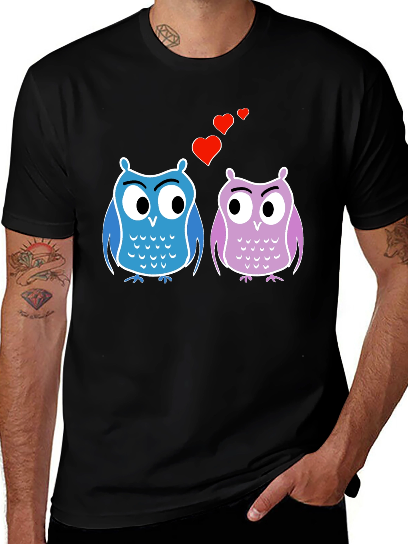 Variant 8 of Owl Love T-Shirt - Cute & Funny Design