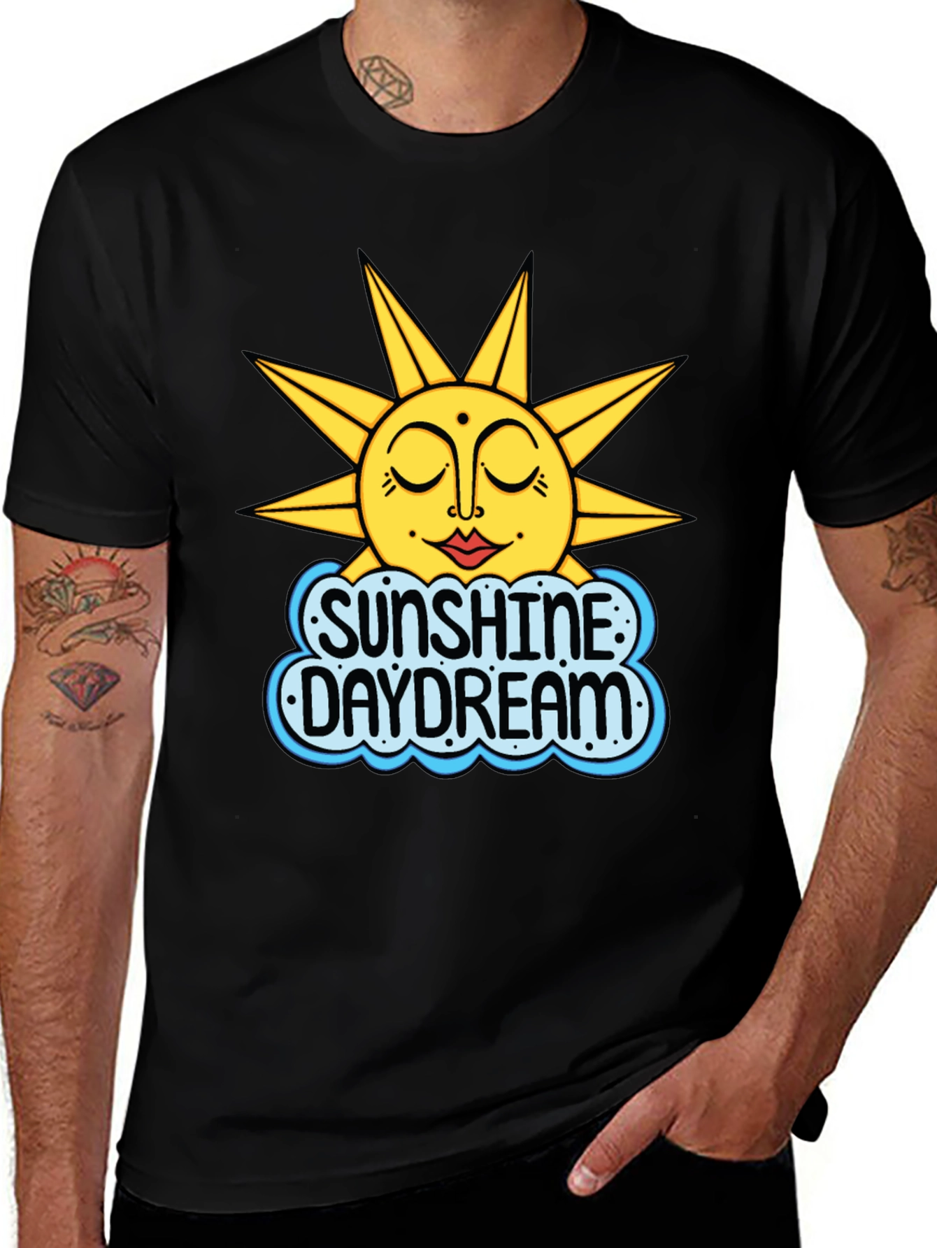 Variant 22 of Sunshine Daydream Graphic T-Shirt - Black