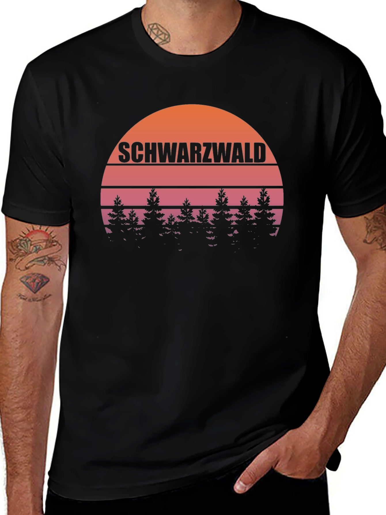 Schwarzwald Sunset T-Shirt - Black Forest Tee