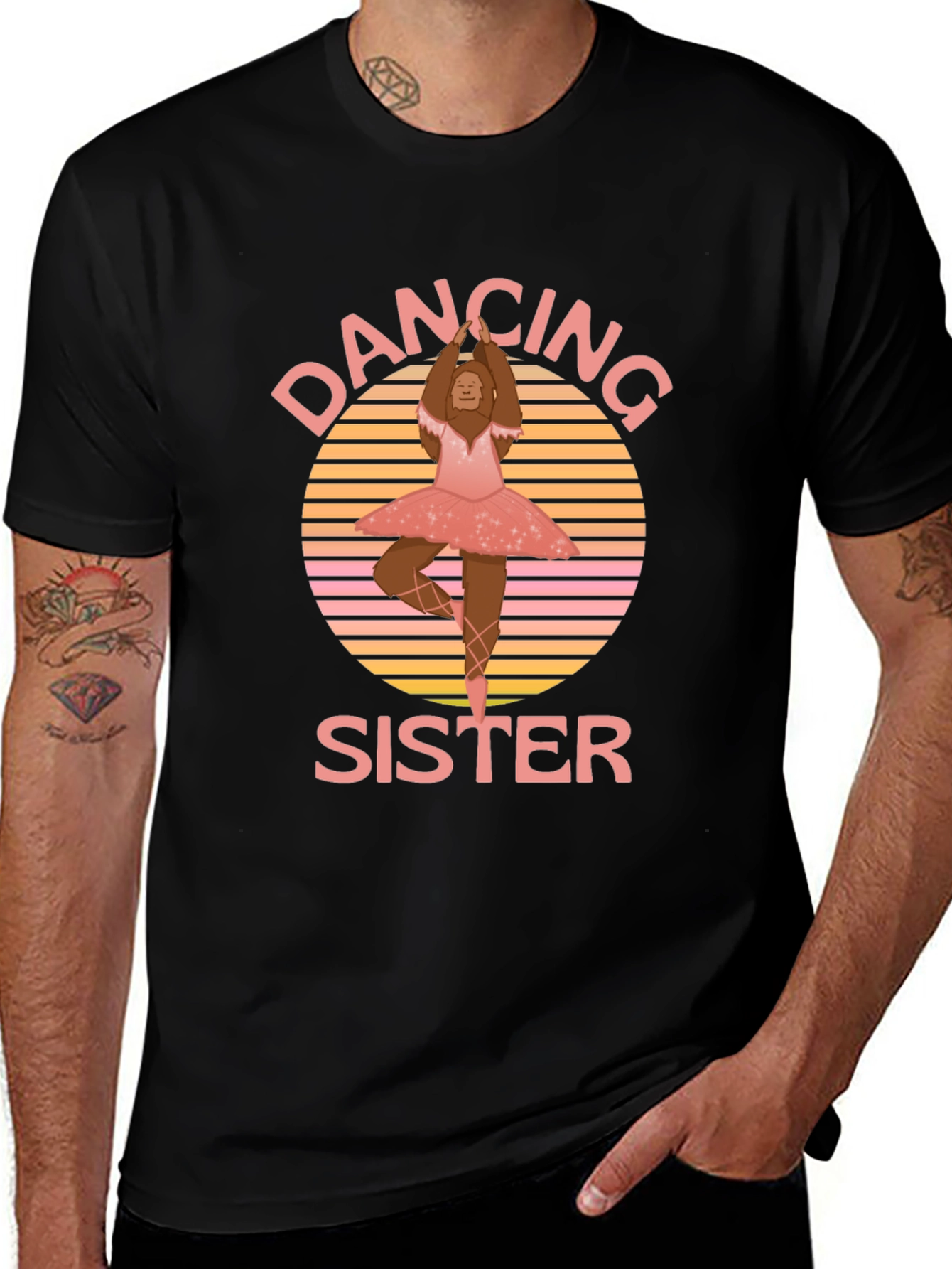 Variant 21 of Dancing Sister Bigfoot T-Shirt - Novelty Tee