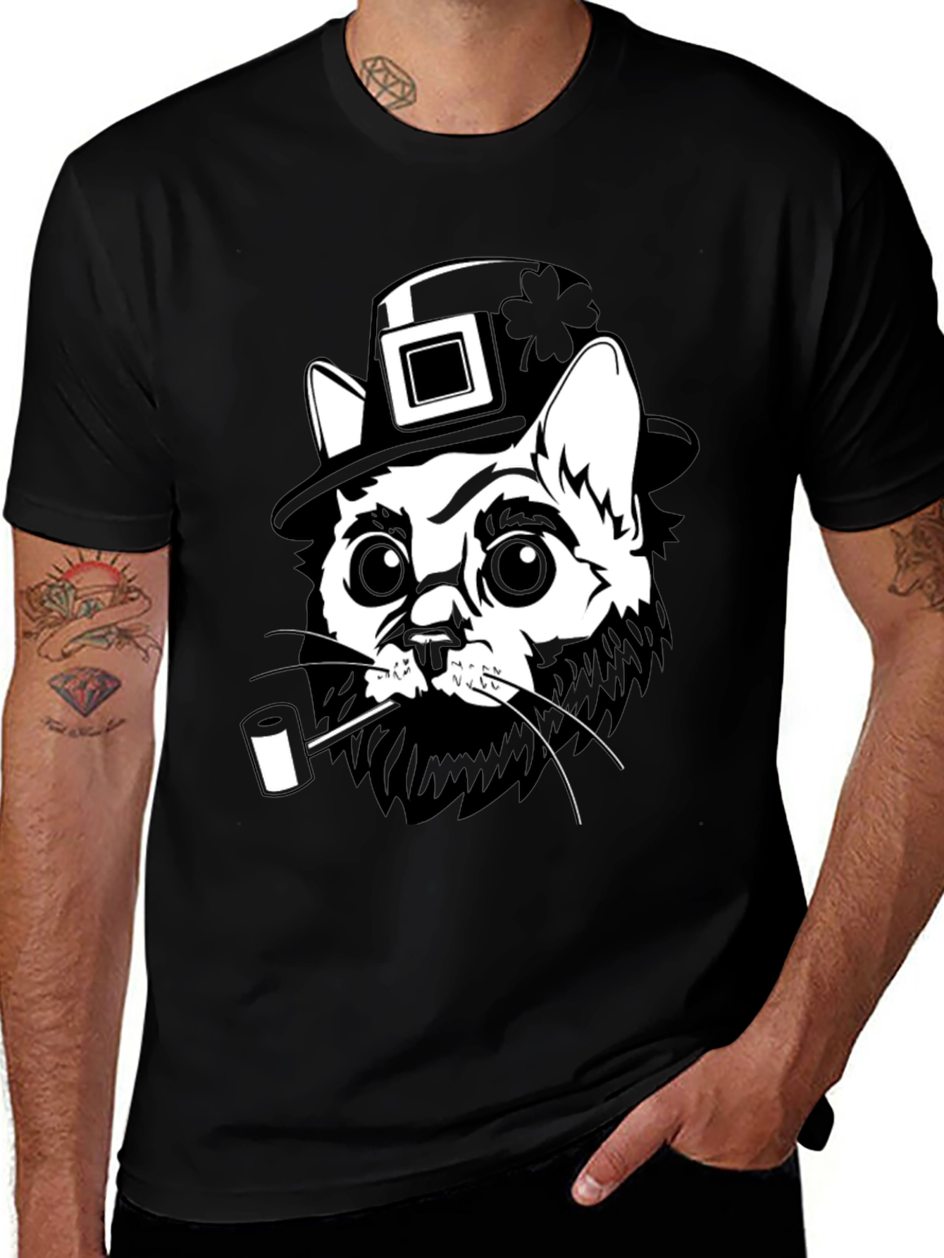 Lucky Cat Leprechaun T-Shirt