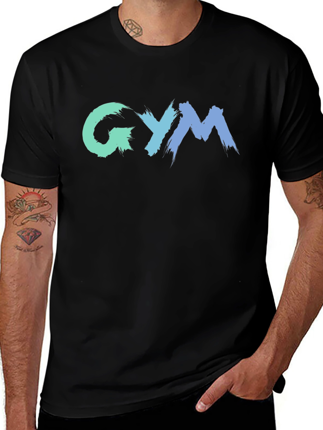 Variant 19 of GYM Graphic Tee - Men's Fitness Shirt