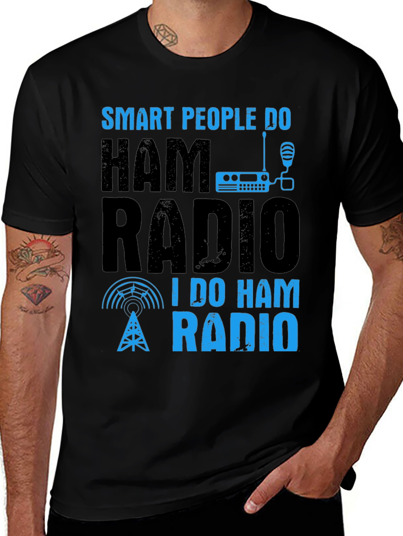 Variant 11 of Smart People Do Ham Radio T-Shirt