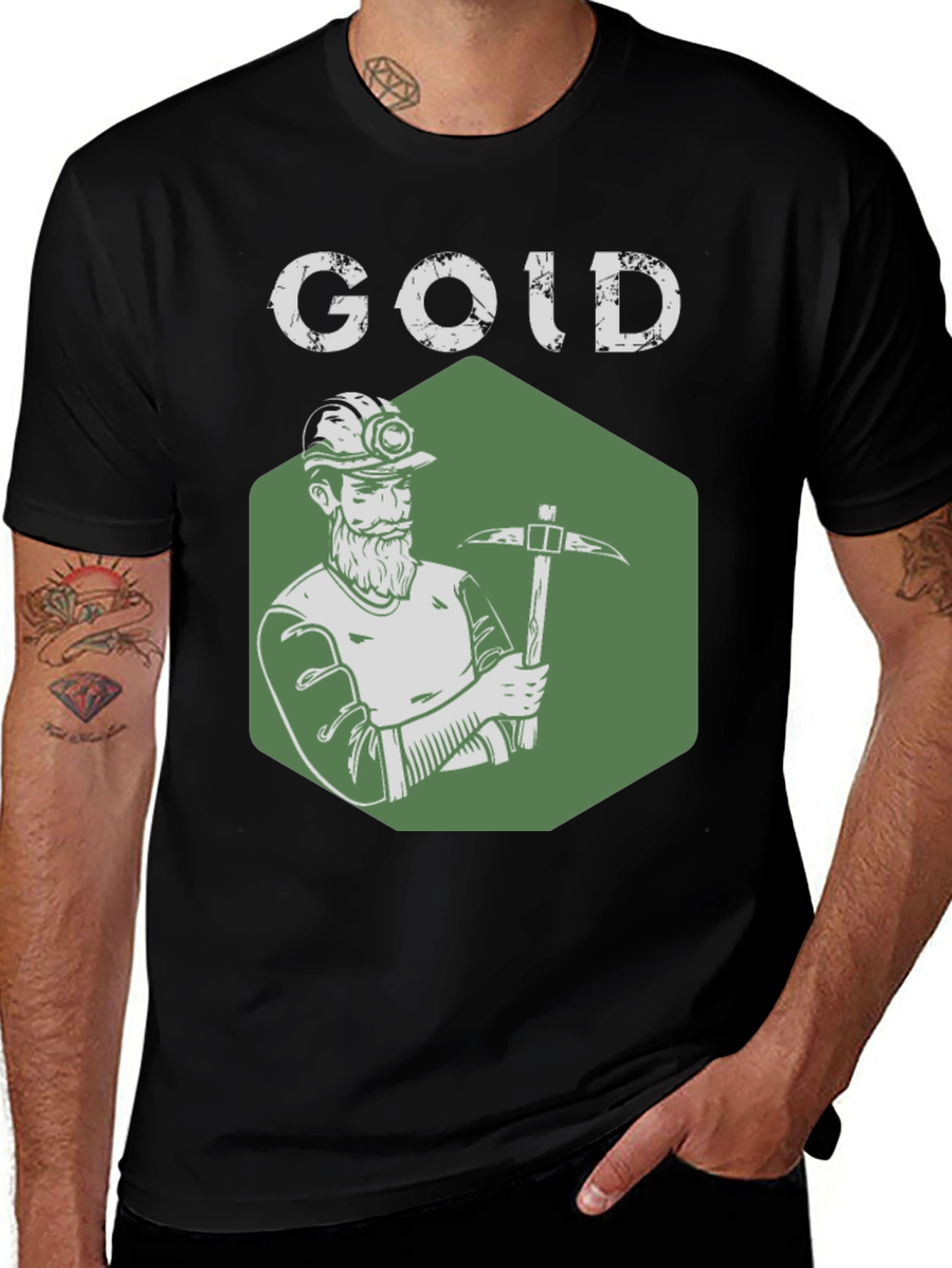 Variant 13 of Gold Miner Graphic T-Shirt - Prospector Tee