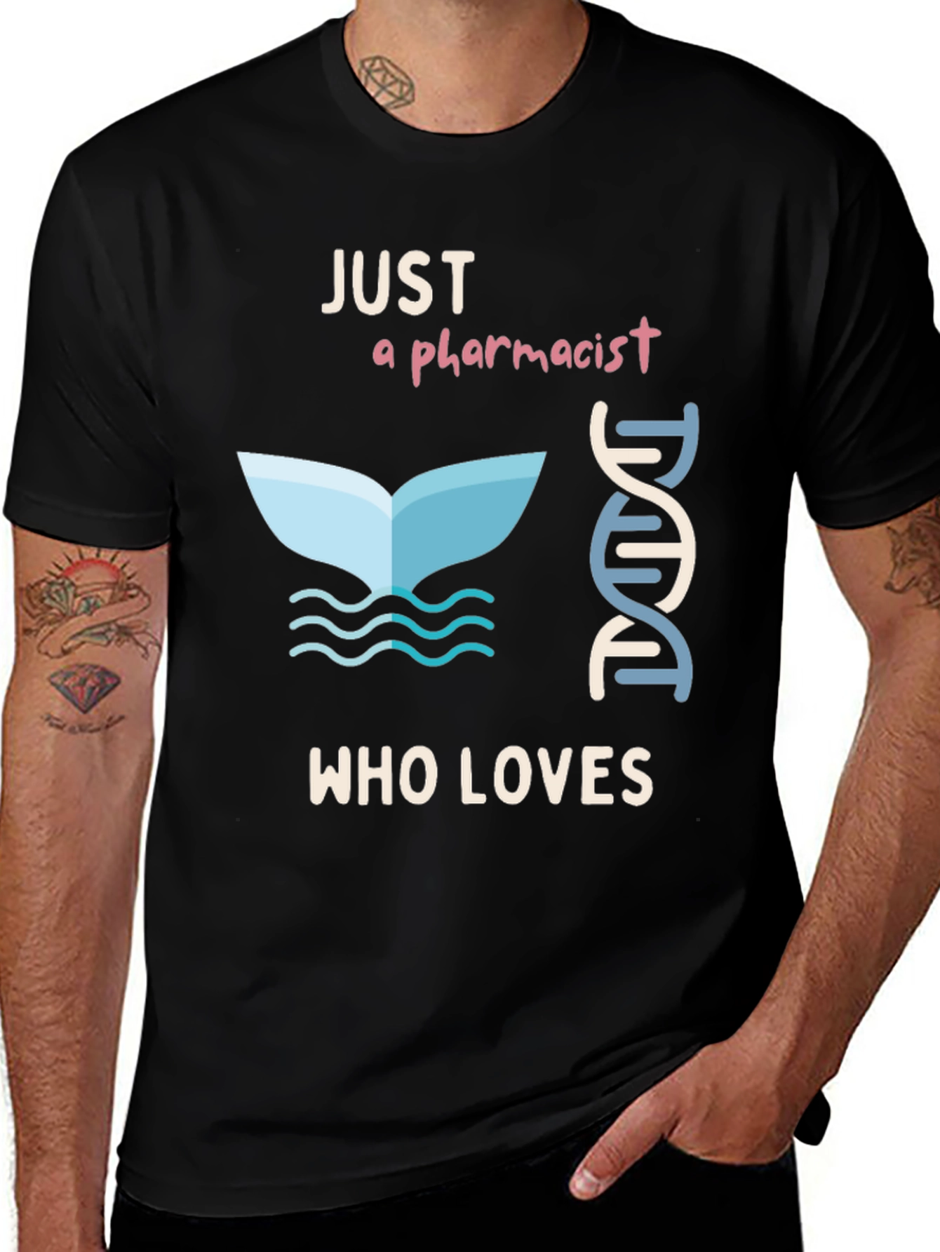 Variant 6 of Pharmacist Whale Lover T-Shirt - Unique Design