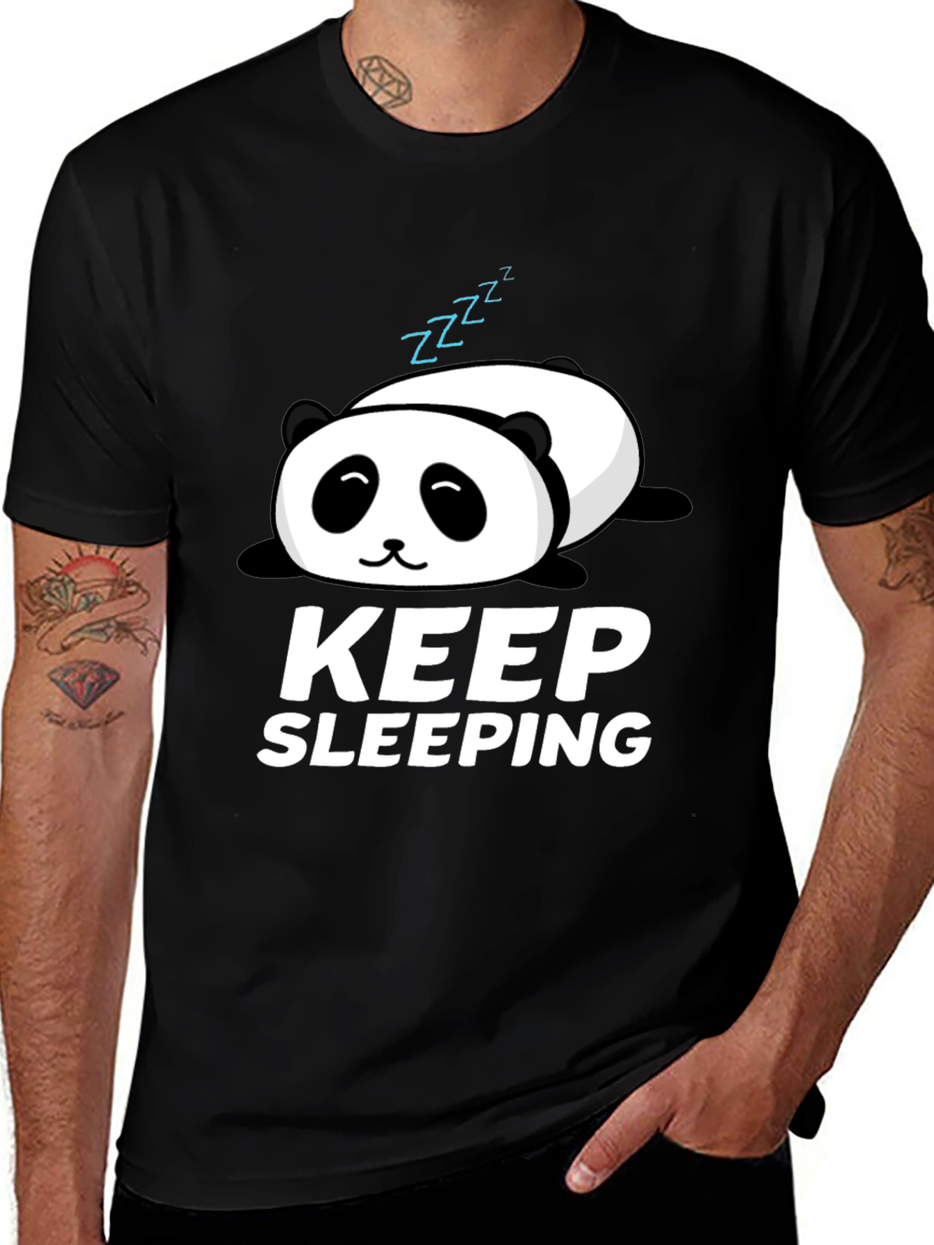 Variant 8 of Keep Sleeping Panda Graphic T-Shirt - Relaxed Fit