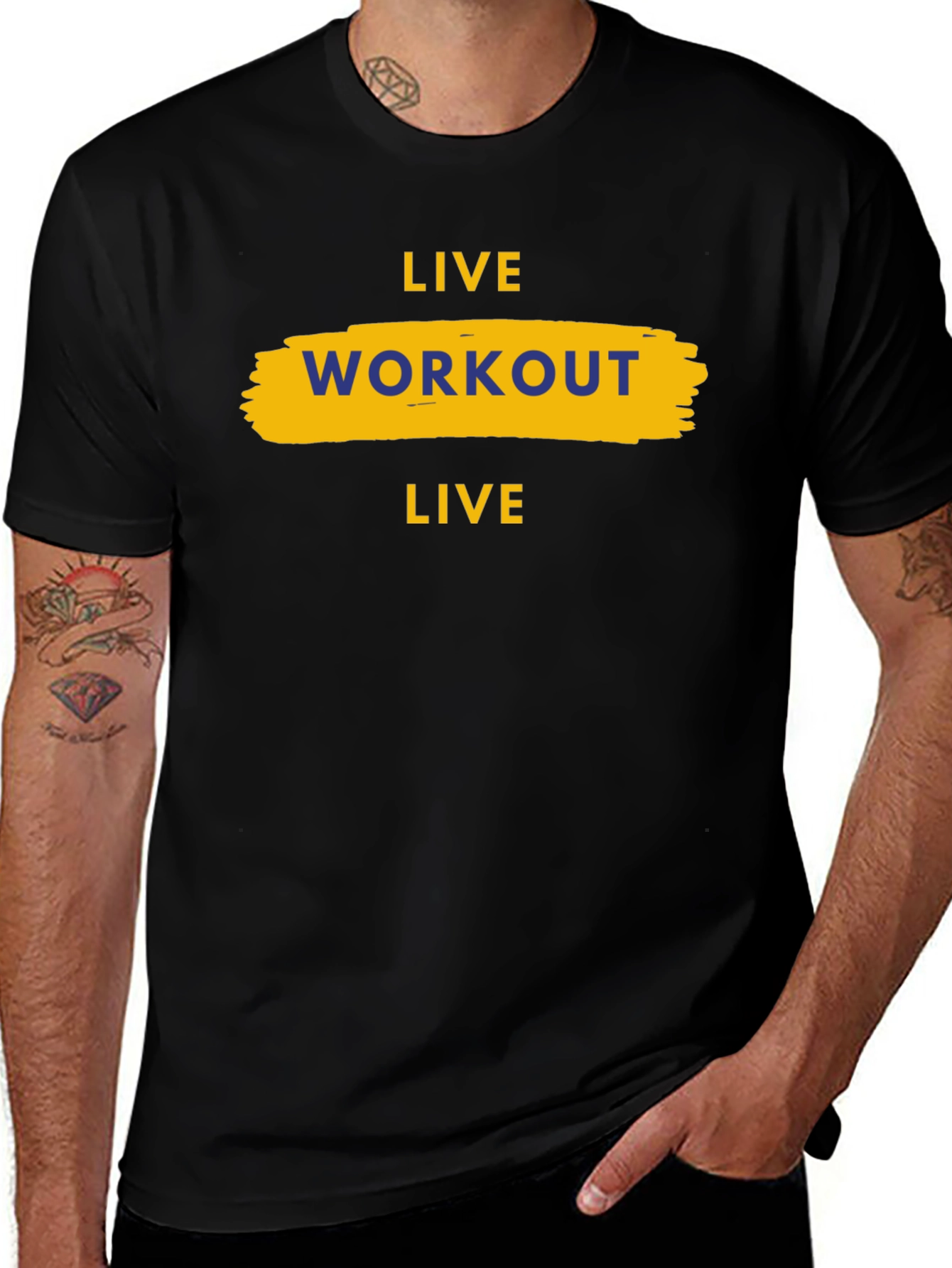 Variant 9 of Live Workout Live Graphic Tee