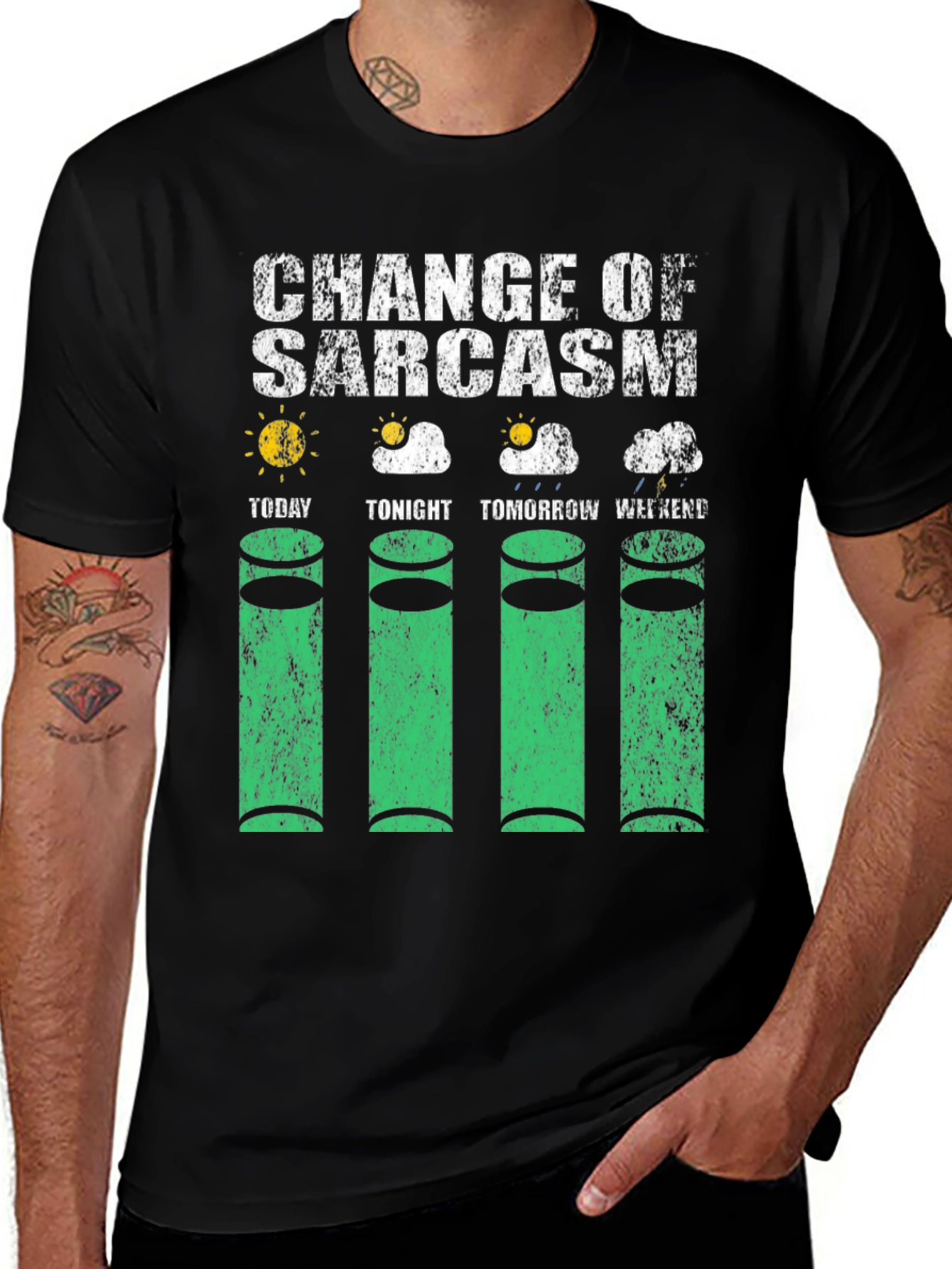 Variant 18 of Change of Sarcasm Weather Humor T-Shirt