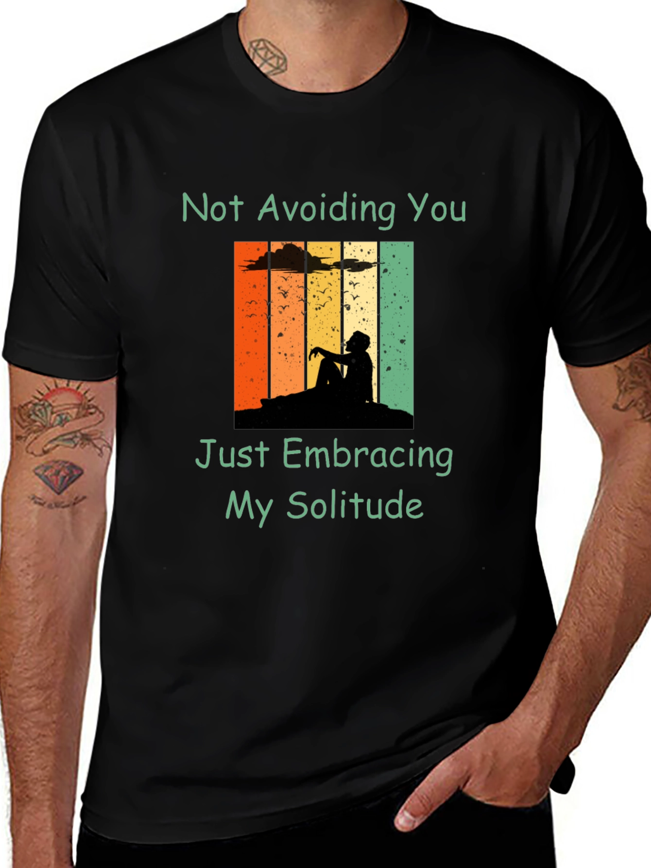 Variant 25 of Solitude T-Shirt - Retro Graphic Tee