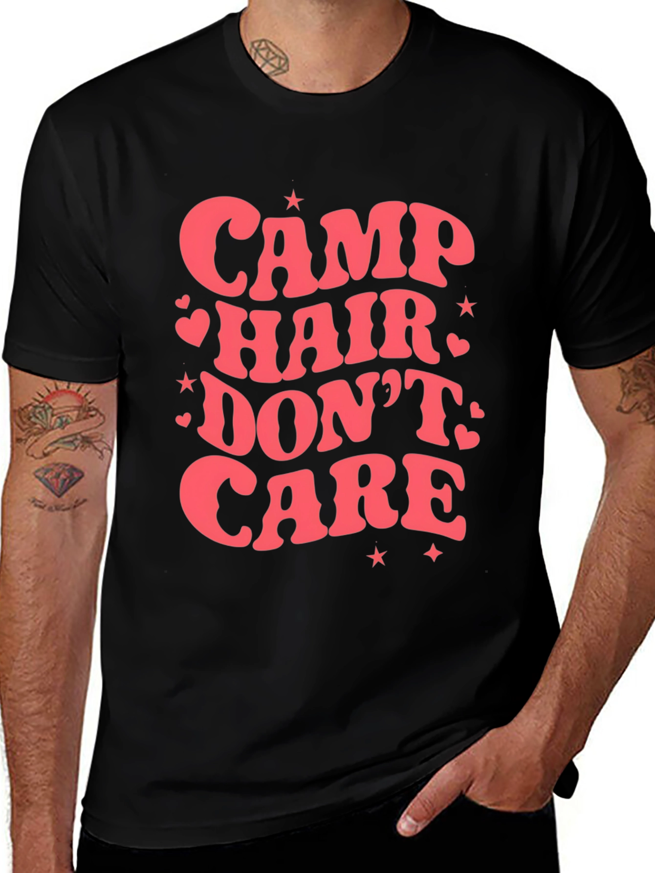 Variant 27 of Camp Hair Don't Care Graphic Tee