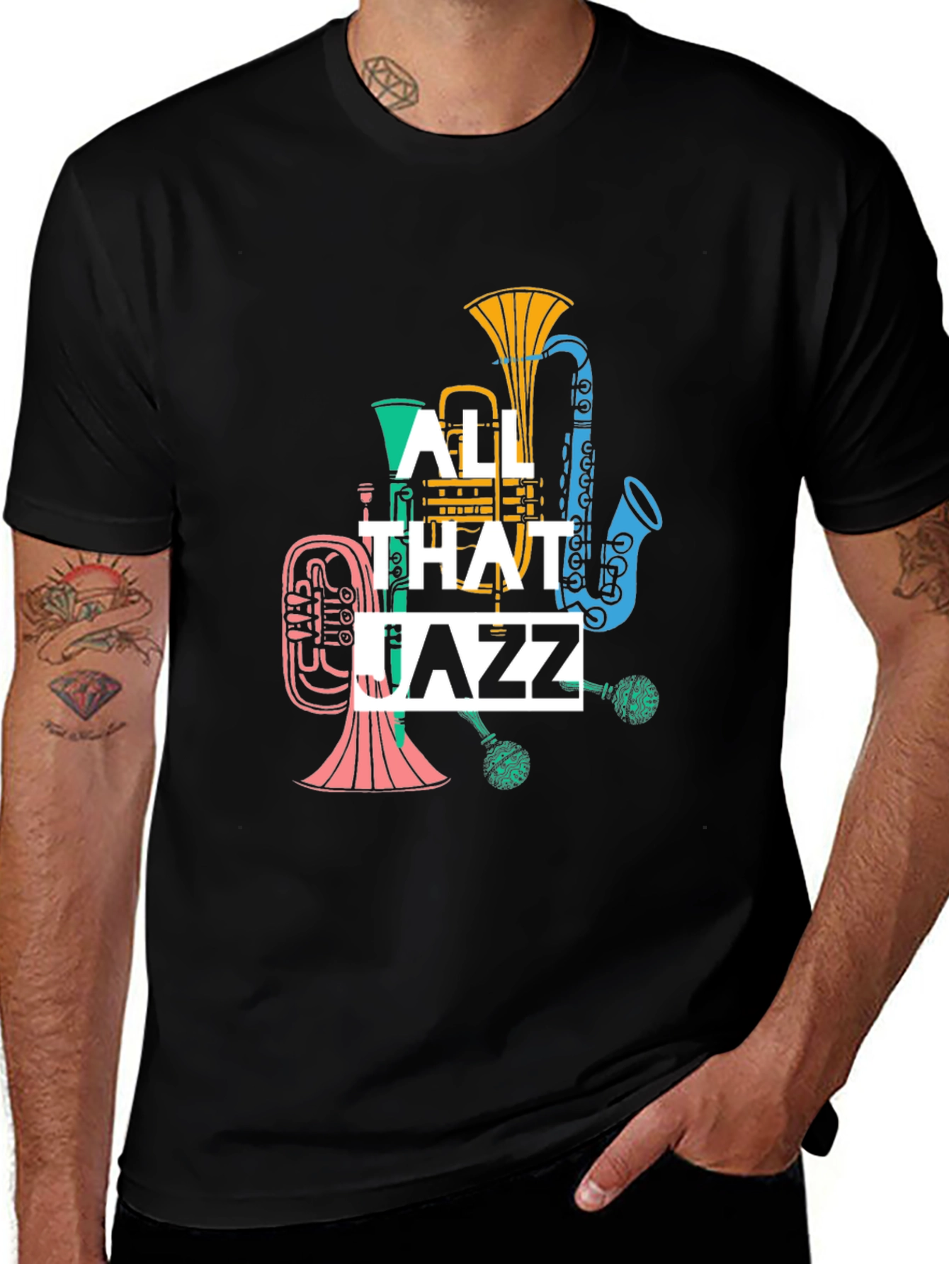 Variant 8 of All That Jazz Graphic Tee - Music Lover T-Shirt
